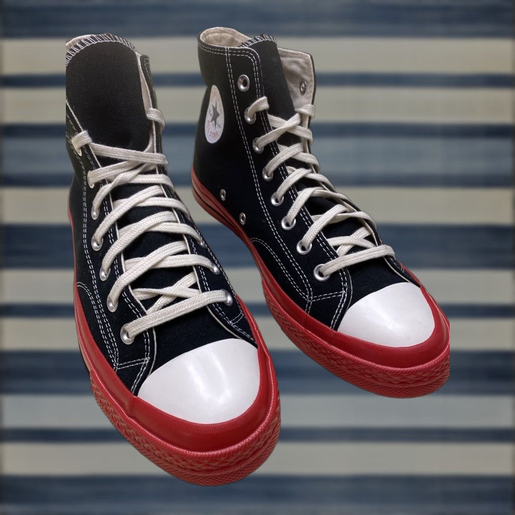 Laces Black And Red Converse Mens Converse Chuck 70 Hi Comme Des