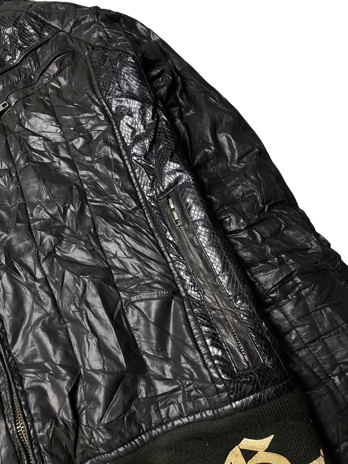 Isamu Katayama Backlash 2000's Edge Difference Crocodile Leather Down Puffer Jacket Size US M / EU 48-50 / 2 - 15 Thumbnail