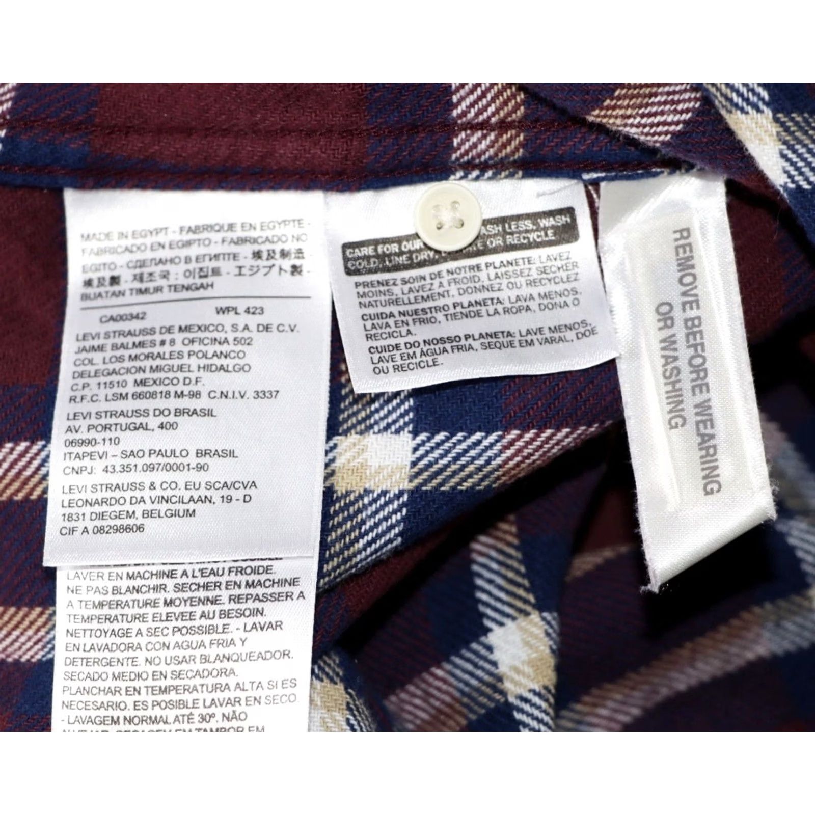 Levi's Levi’s Check Flannel Shirt Women’s S L/S Button Up Cotton Multicoloured Vintage No? (Note: This output should be the refined title per rules.) Size S / US 4 / IT 40 - 6 Thumbnail