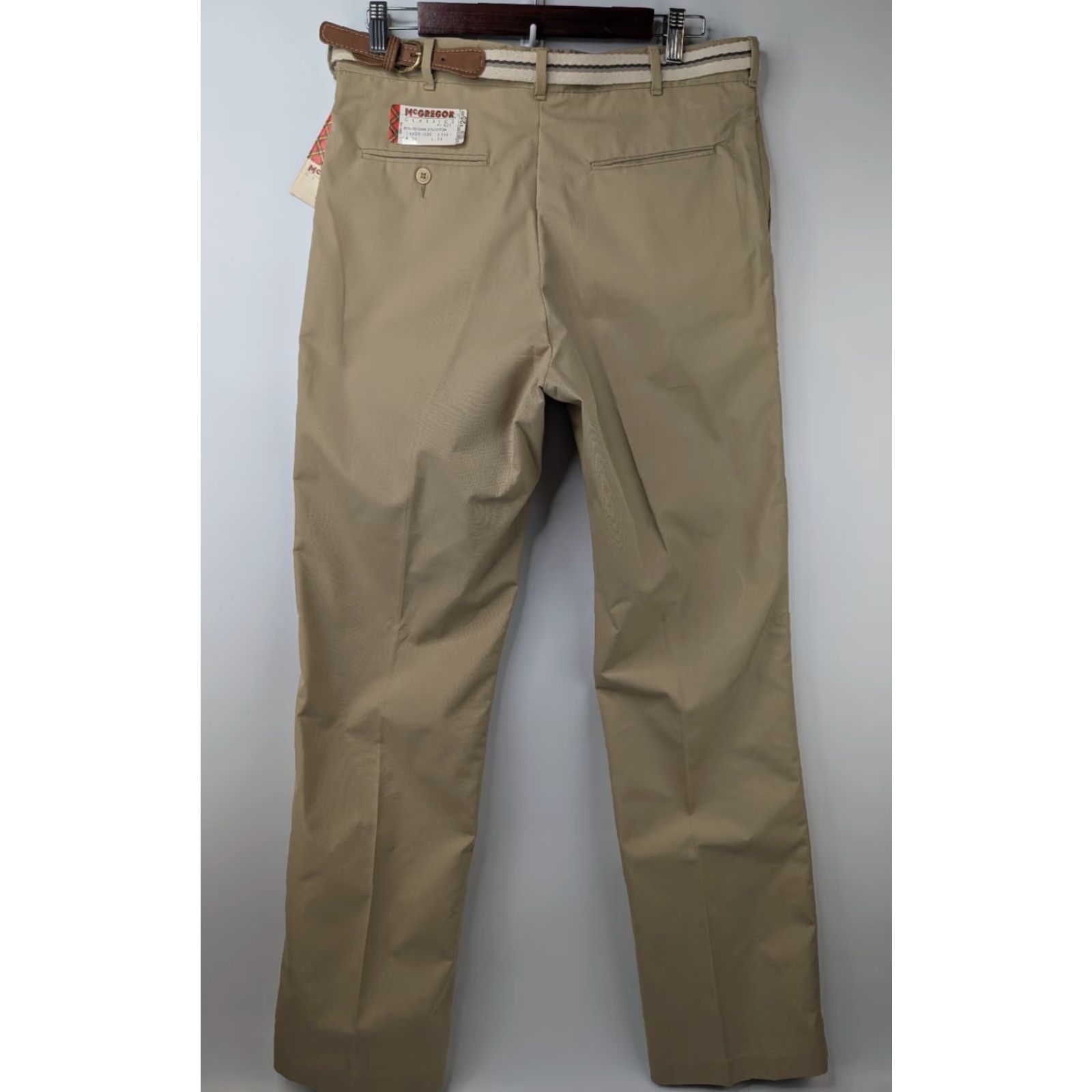 McGregor VINTAGE McGregor Dress Pants Main Selling Point McGregor Pants Men 34 Inseam 34 Khaki 1970s Dress Pants Mens Size US 34 / EU 50 - 5 Thumbnail
