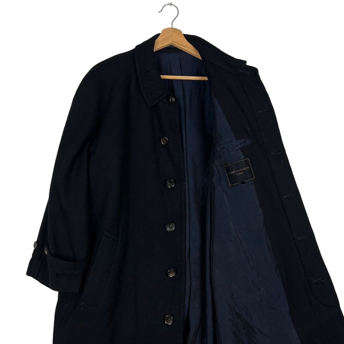 Comme des Garcons 🔥RUNWAY AD1992 FLY COATS LONG JACKET HERRINGBONE WOOL Size US S / EU 44-46 / 1 - 9 Thumbnail