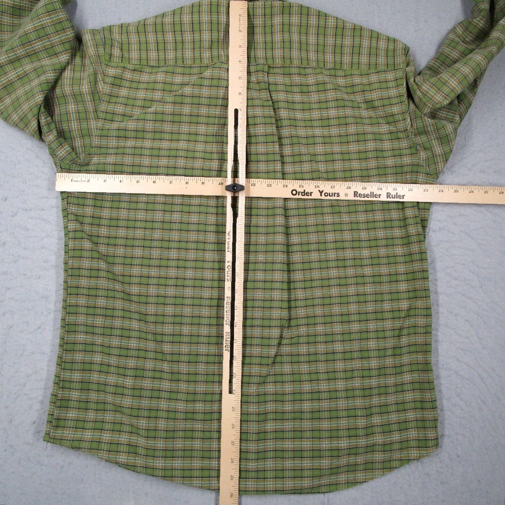 VINTAGE J.Crew Shirt Plaid Button-Down Mens M Green Casual Workwear Long Sleeve