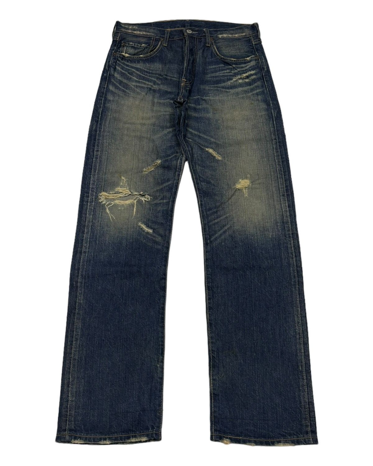 Levi's RARE LEVIS 501 JAPAN DISTRESSED DENIM JEANS Size US 32 / EU 48 - 5 Thumbnail