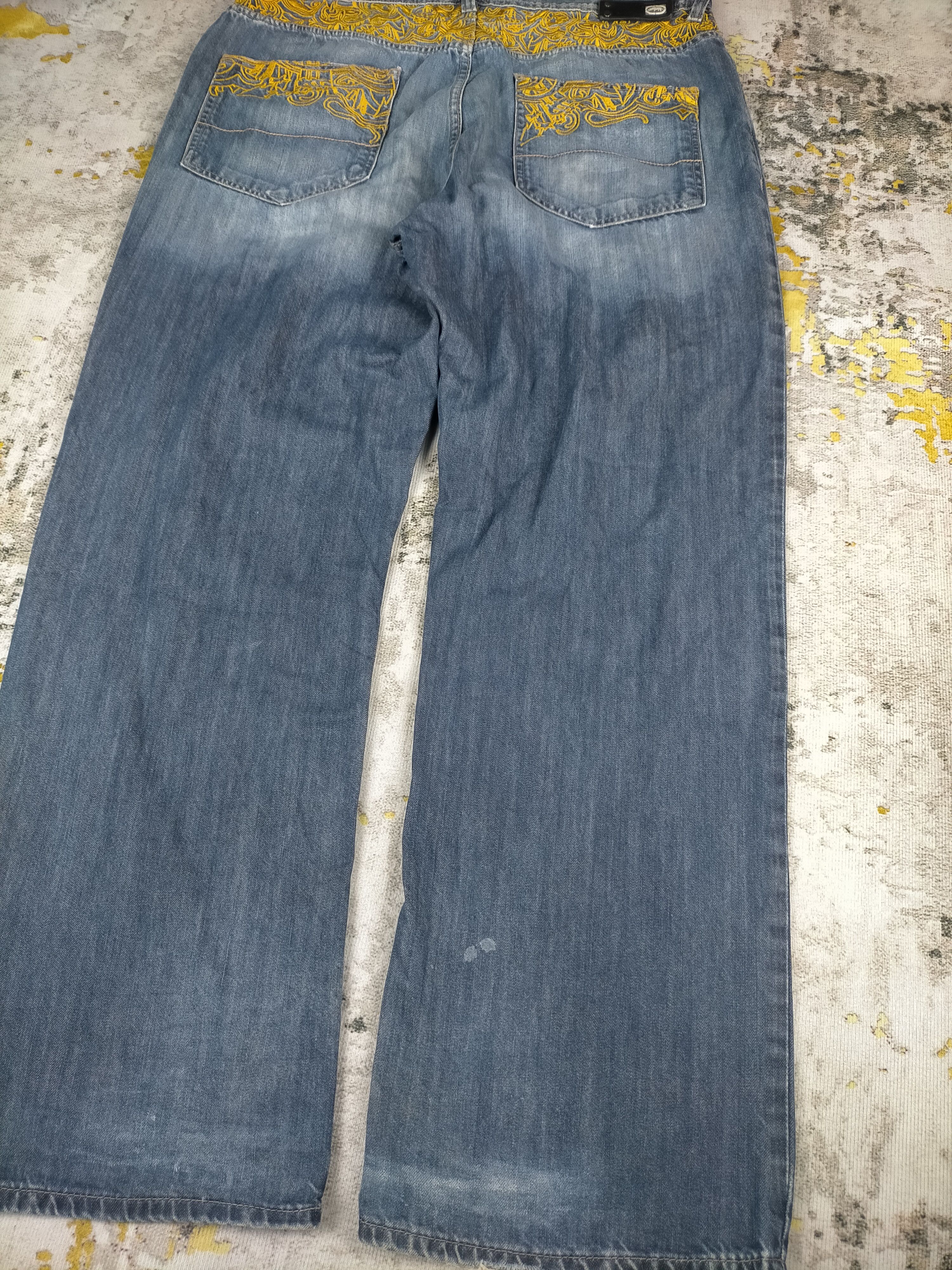 Ecko Unltd. 🔥 Rare Vintage Ecko Unltd Embroidery Baggy Washed Jeans Size US 40 / EU 56 - 6 Thumbnail