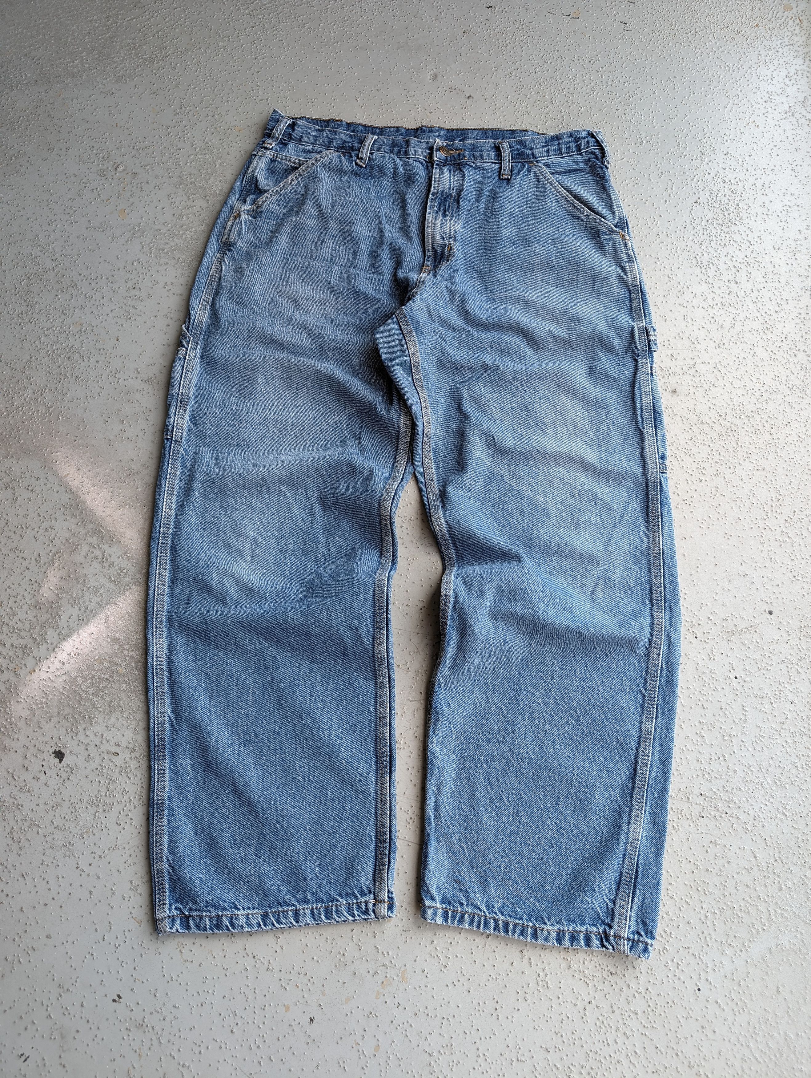 Carhartt 36x30 CRAZY Baggy Y2K Carpenter WORKWEAR SKATER JEANS Size US 36 / EU 52 - 10 Thumbnail