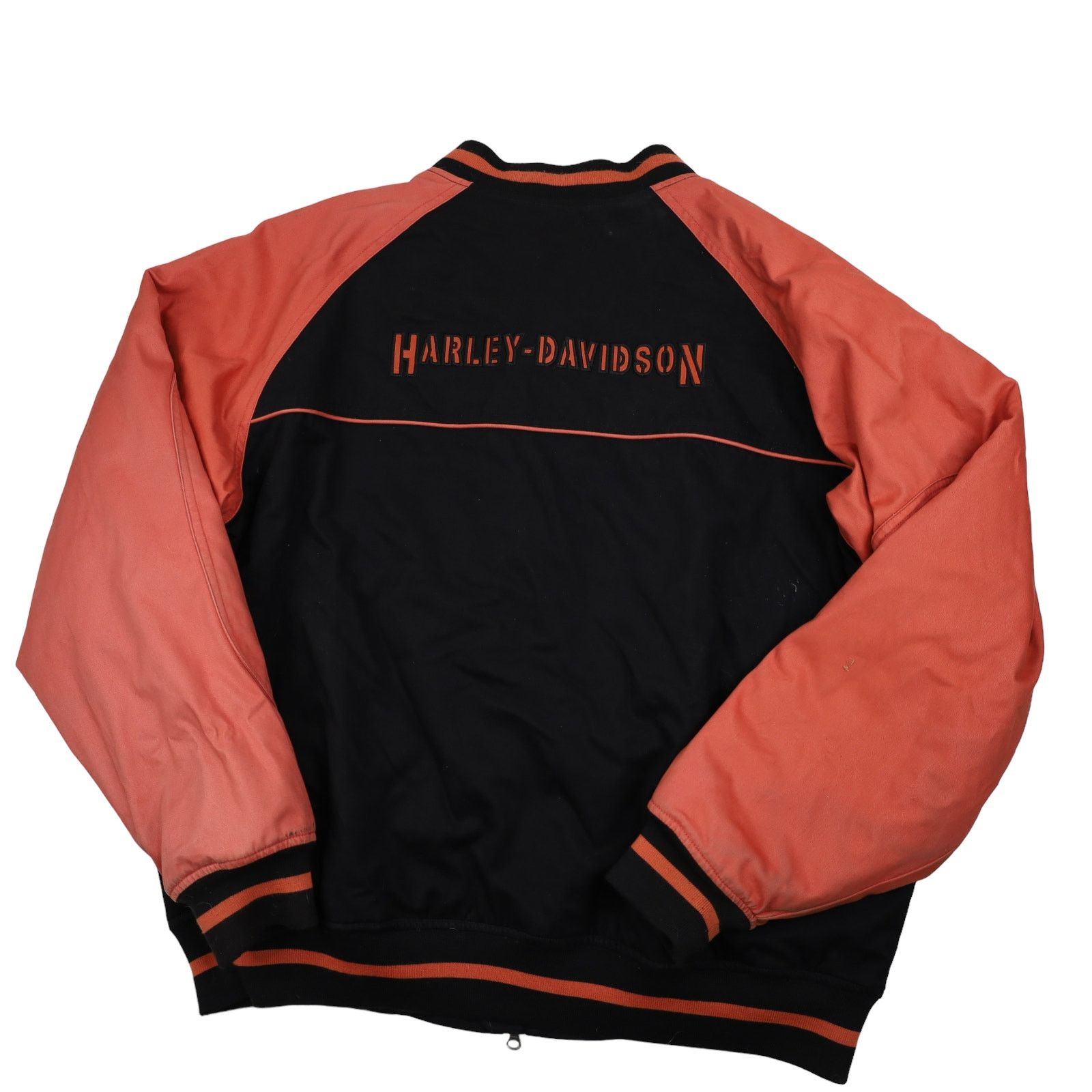 Harley Davidson × Vintage Vintage Harley Davidson Spellout Quilted Bomber Jacket Size US XL / EU 56 / 4 - 2 Thumbnail