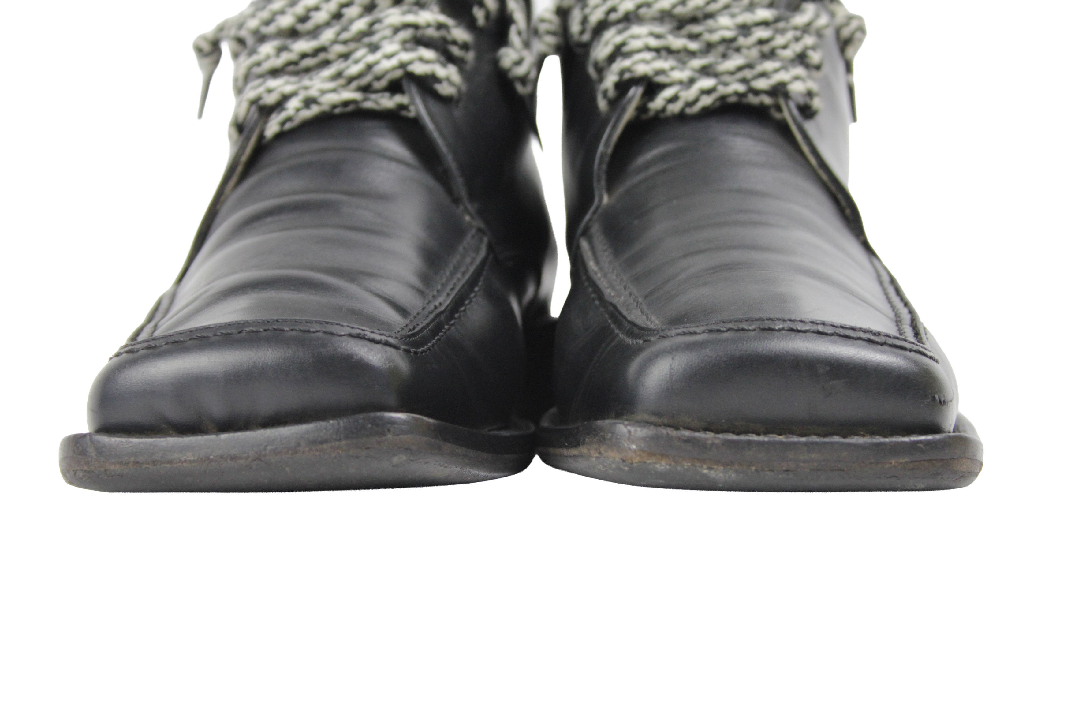 Hugo Boss 00S Square Toe Avant Garde Y2K Boots Vintage Size US 10 / IT 40 - 4 Thumbnail