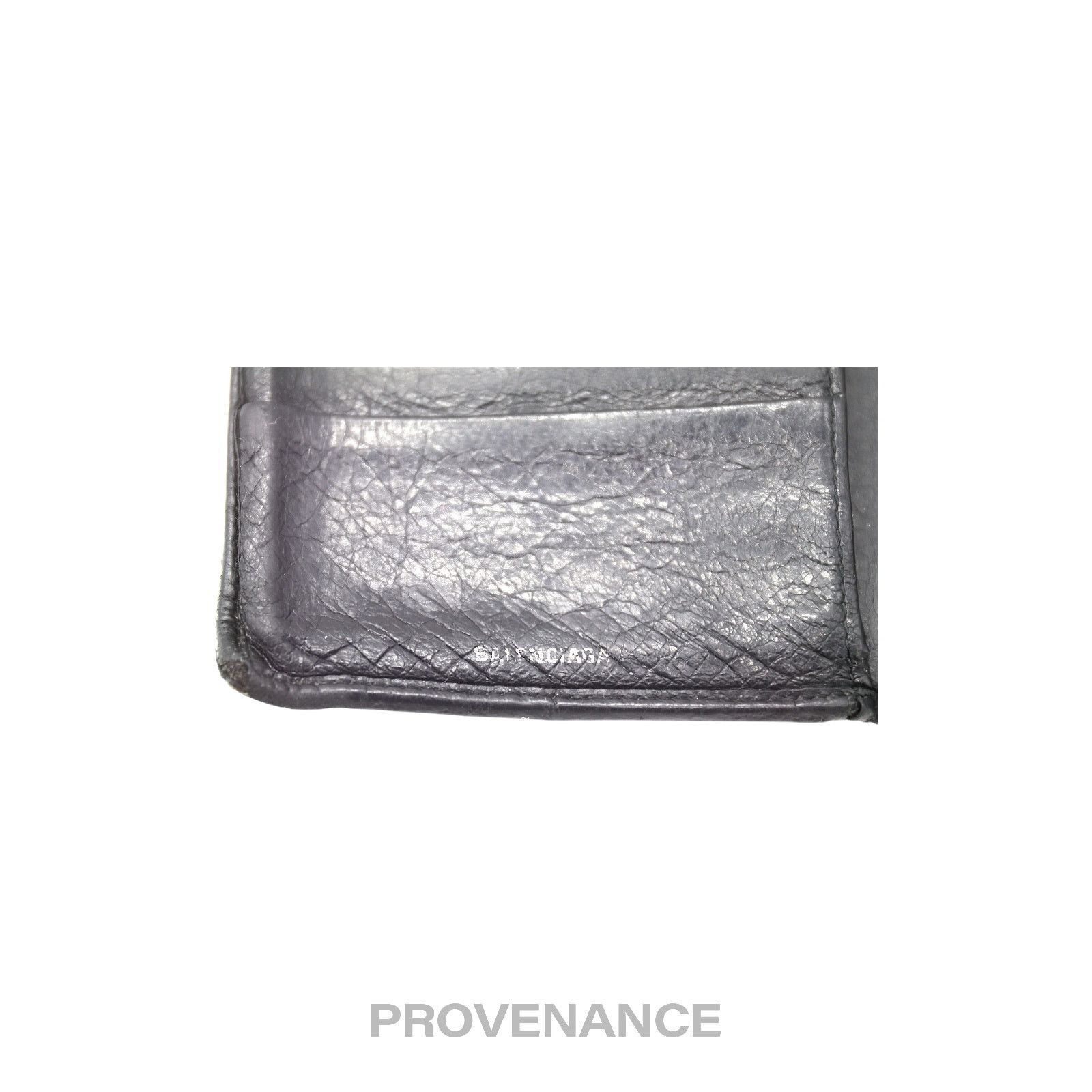 Balenciaga 🔴 Balenciaga Screw Stud Bifold Wallet - Black Lambskin Size ONE SIZE - 6 Thumbnail