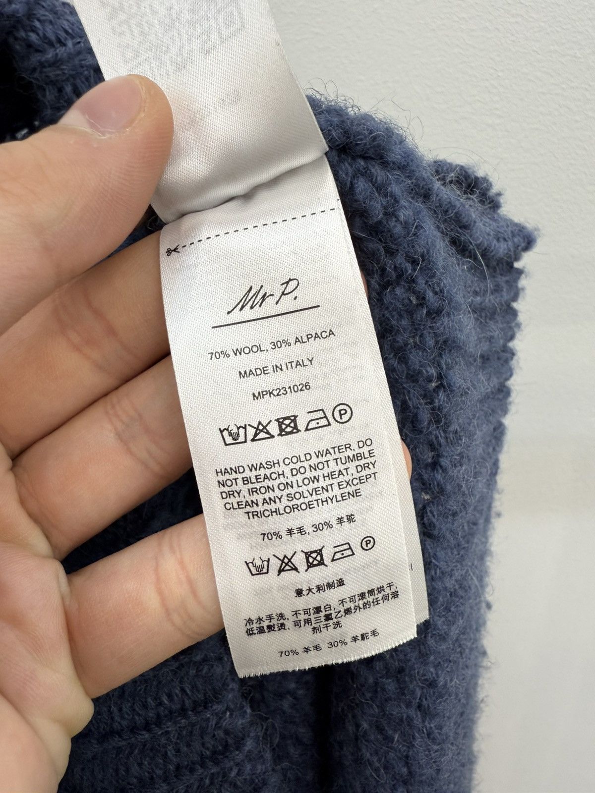 Mr P. Mr. P. Wool Alpaca Heavy Knit Crewneck Sweater Size US M / EU 48-50 / 2 - 5 Thumbnail