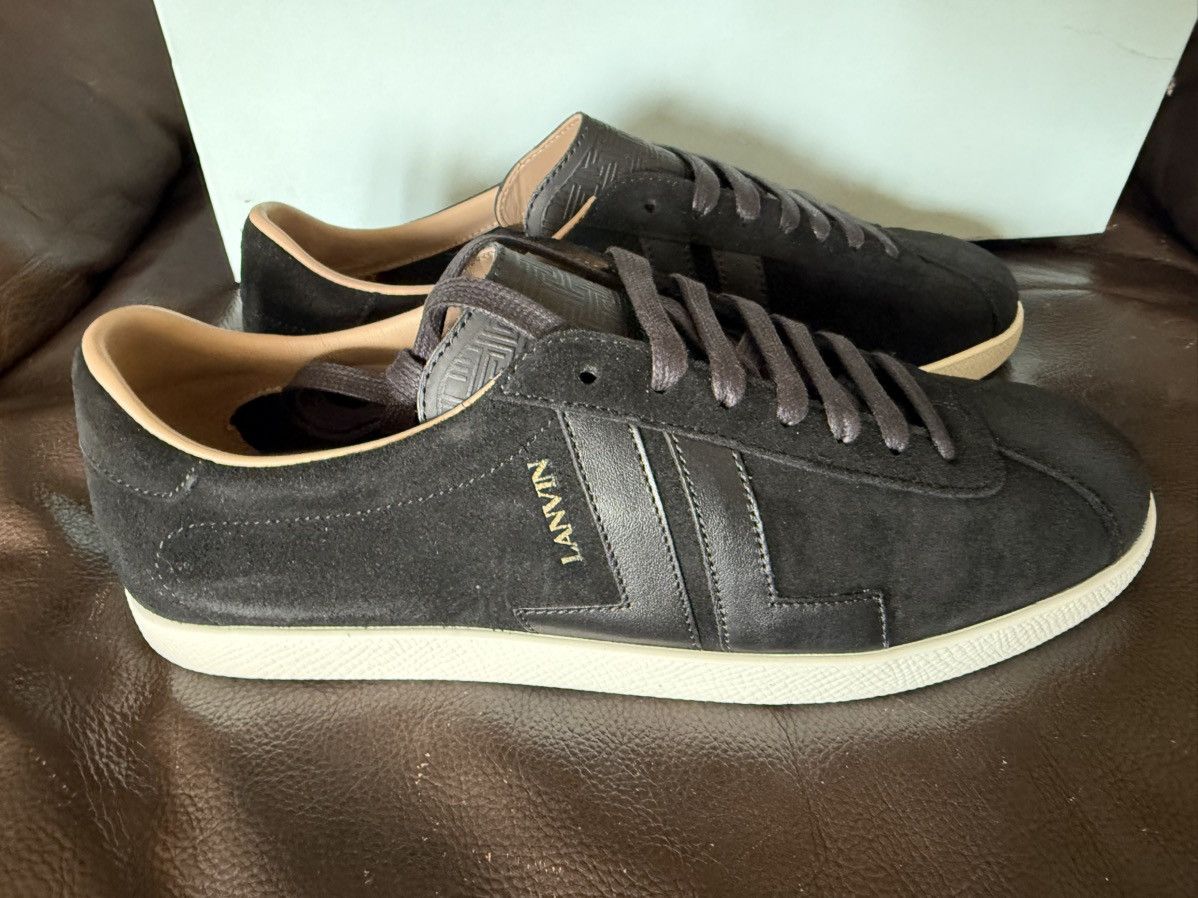 Lanvin Lanvin Black Suede Glen Low Top Sz40 New Size US 7 / EU 40 - 1 Thumbnail