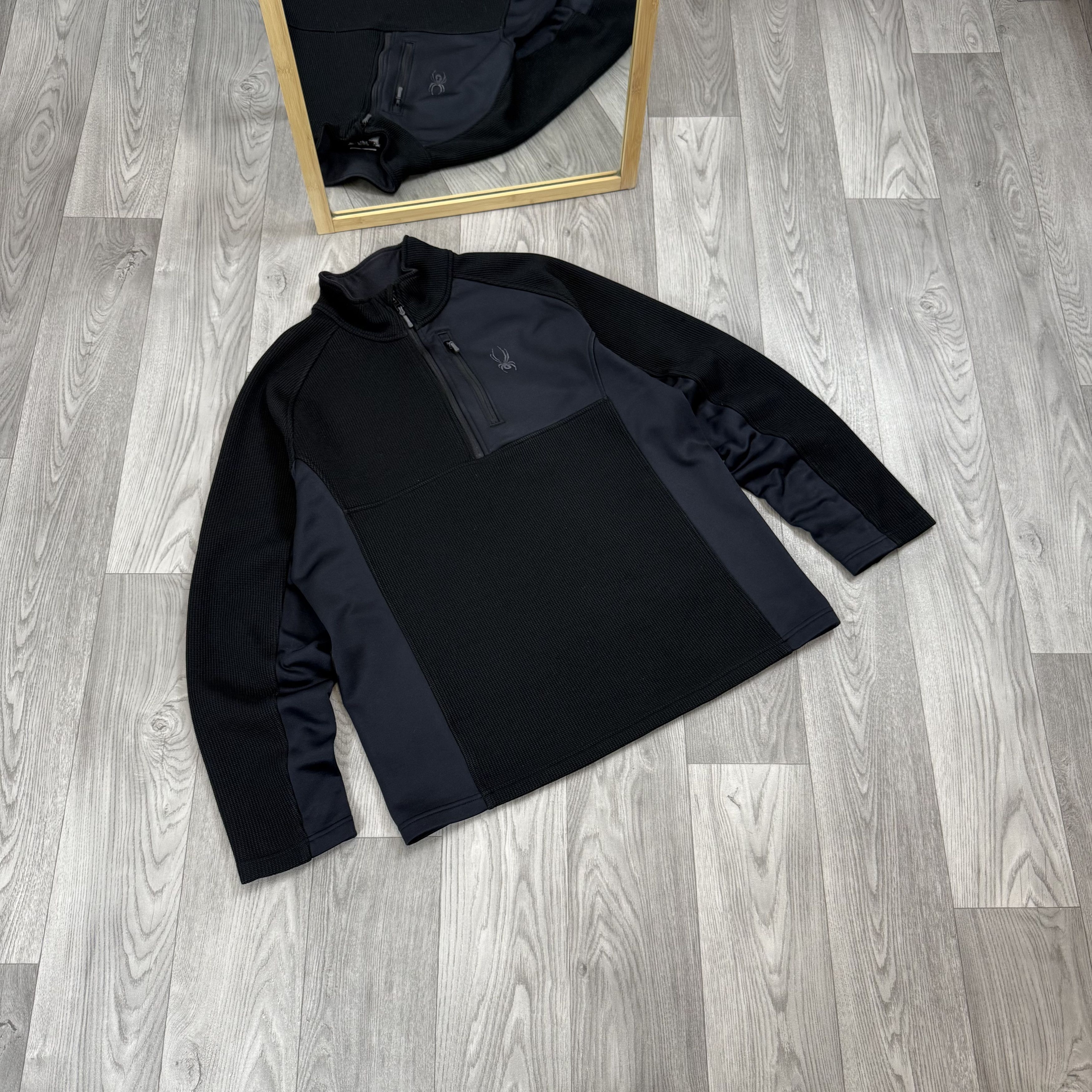Spyder Vintage Spyder Gorpcore Black Half Zip Sweatshirt Sweater Size US L / EU 52-54 / 3 - 4 Thumbnail