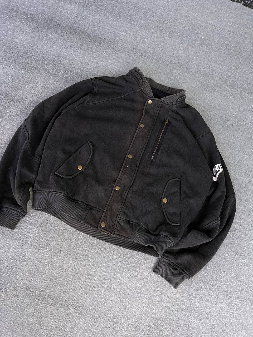 Nike × Vintage Vintage y2k Nike reversible bomber jacket Size US M / EU 48-50 / 2 - 2 Thumbnail