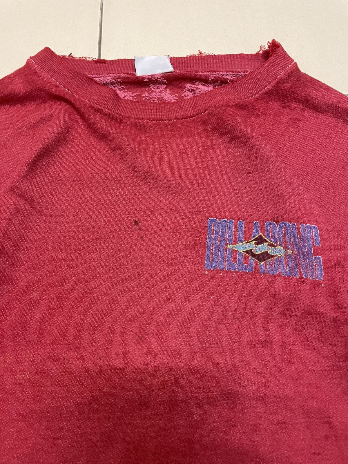 Billabong Vtg 90s Billabong Surf Trashed / Damaged Sweatshirt Size US XXL / EU 58 / 5 - 5 Thumbnail