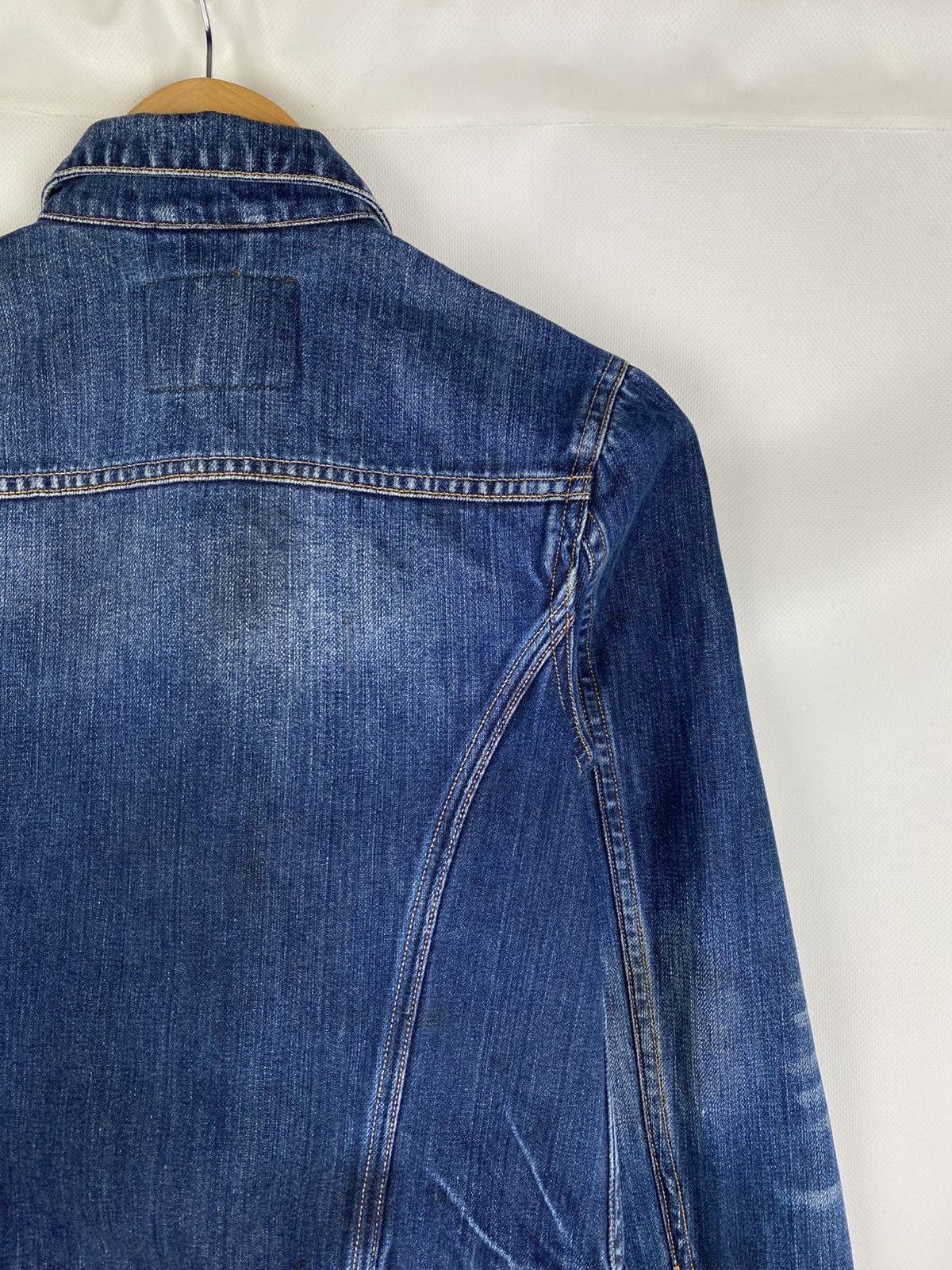 Allsaints × Japanese Brand Allsaints WMNS Easy Trucker ladies selvedge denim jacket Size M / US 6-8 / IT 42-44 - 17 Thumbnail