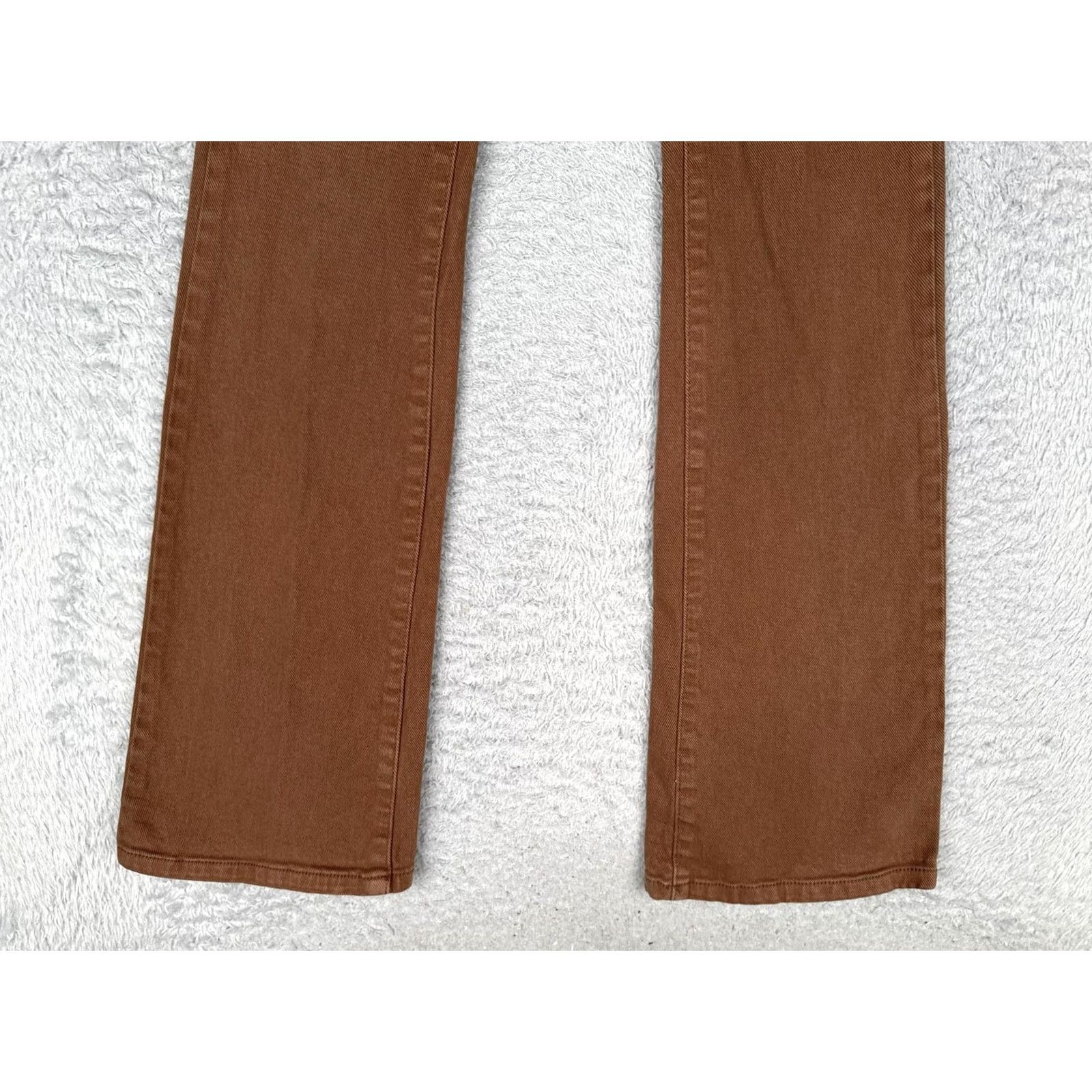 Fashion Nova FASHION NOVA Jeans Bootcut Womens 3/26 26 Brown Mid Rise Stretch Denim 5-Pocket Rise Mid/Bootcut 30.5 In Inseam Size 26" / US 2 / IT 38 - 2 Thumbnail
