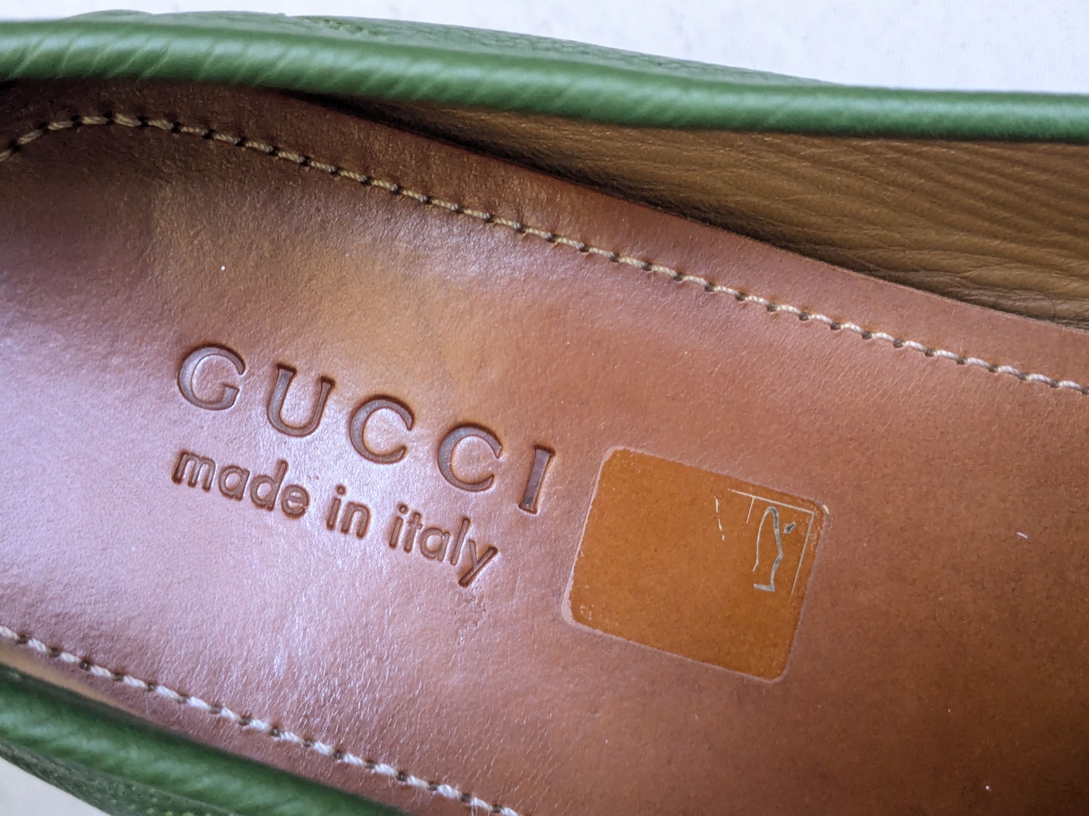 Gucci Gucci Horsebit driving loafers green 12.5 leather Size US 12.5 / EU 45-46 - 5 Thumbnail
