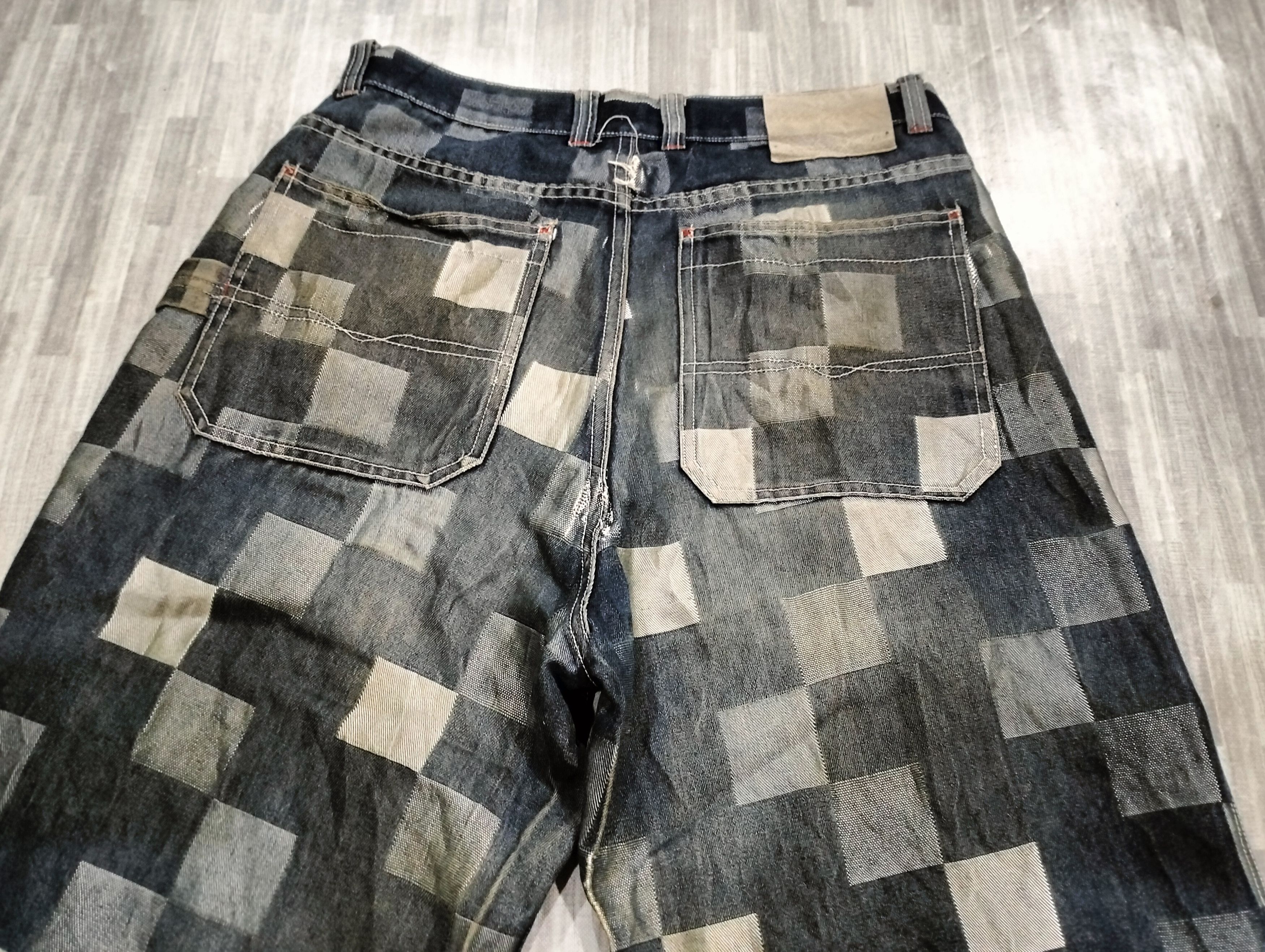 Pepe Jeans Pepe Jeans Baggy Pants Patchwork Design Distressed Pants Size US 35 - 17 Thumbnail