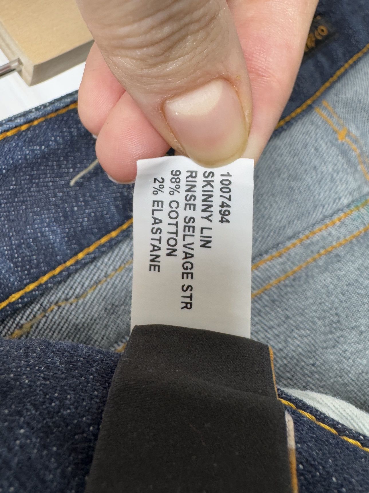 Nudie Jeans NUDIE JEANS MAN SKINNY LIN RINSE SELVAGE STR Size W28/L30 Size US 28 / EU 44 - 13 Thumbnail