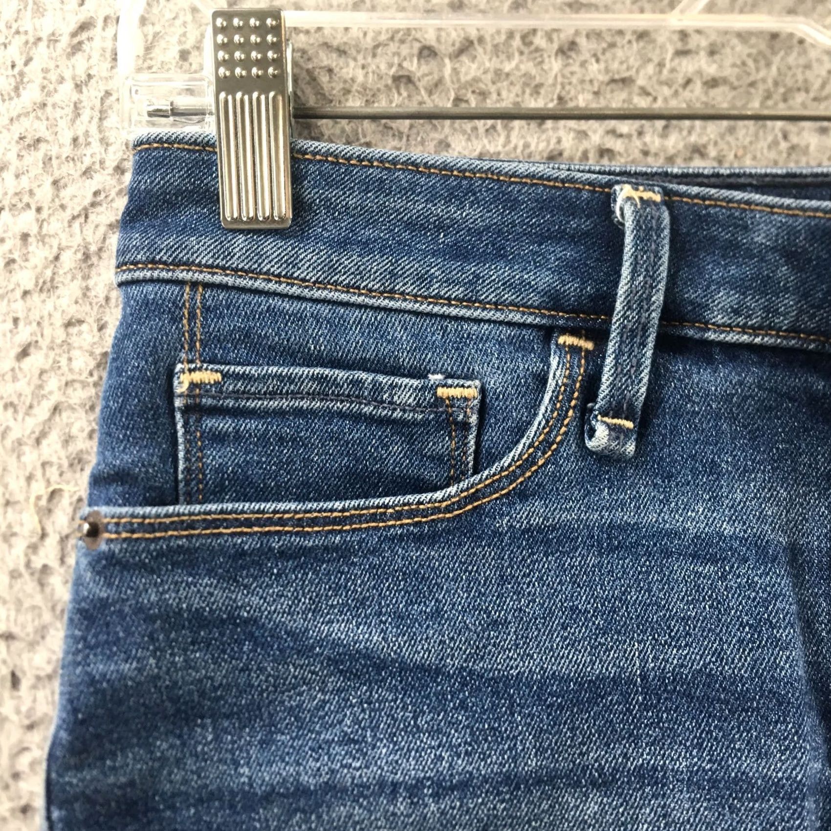 Abercrombie & Fitch Abercrombie & Fitch Harper Denim Shorts Womens 24 Blue Five Pockets Zip Fly Casual Summer Fallspring Womens Size 42" / US 20 - 3 Thumbnail