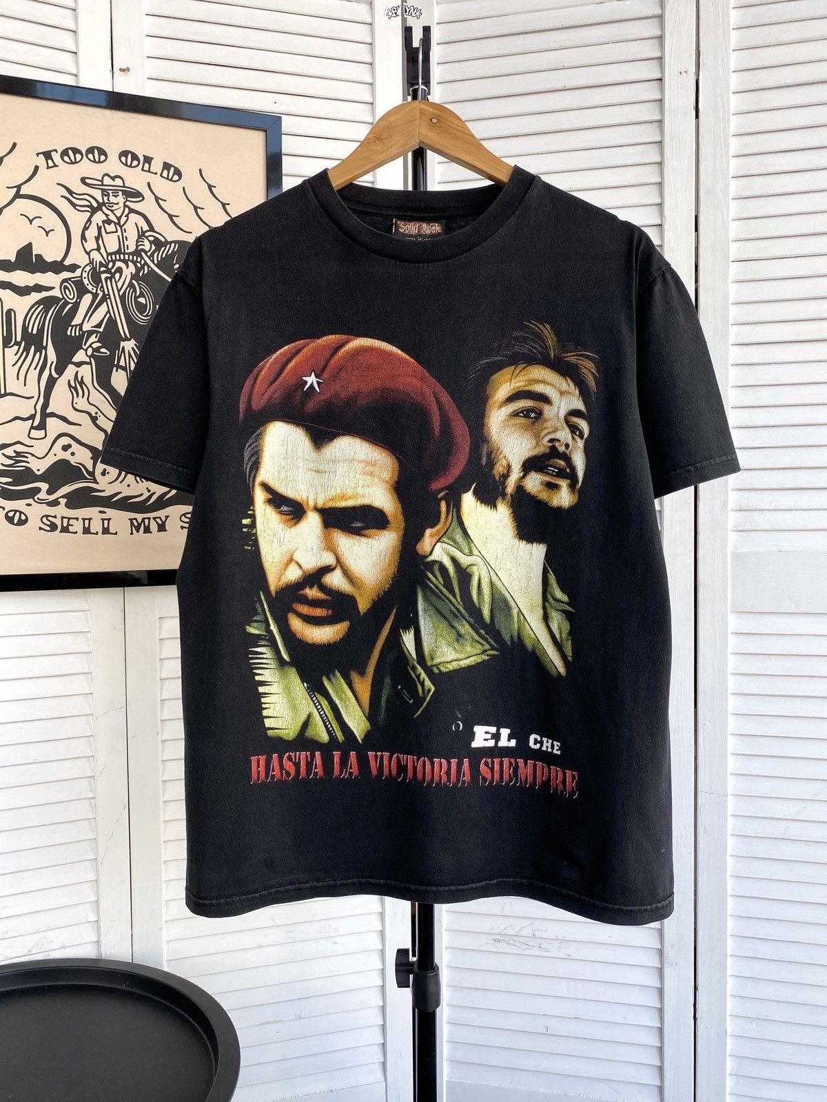 Band Tees × Vintage Vintage 90's Che Guevara USA Solid Rock Tee Shirt Y2K Size US L / EU 52-54 / 3 - 1 Thumbnail