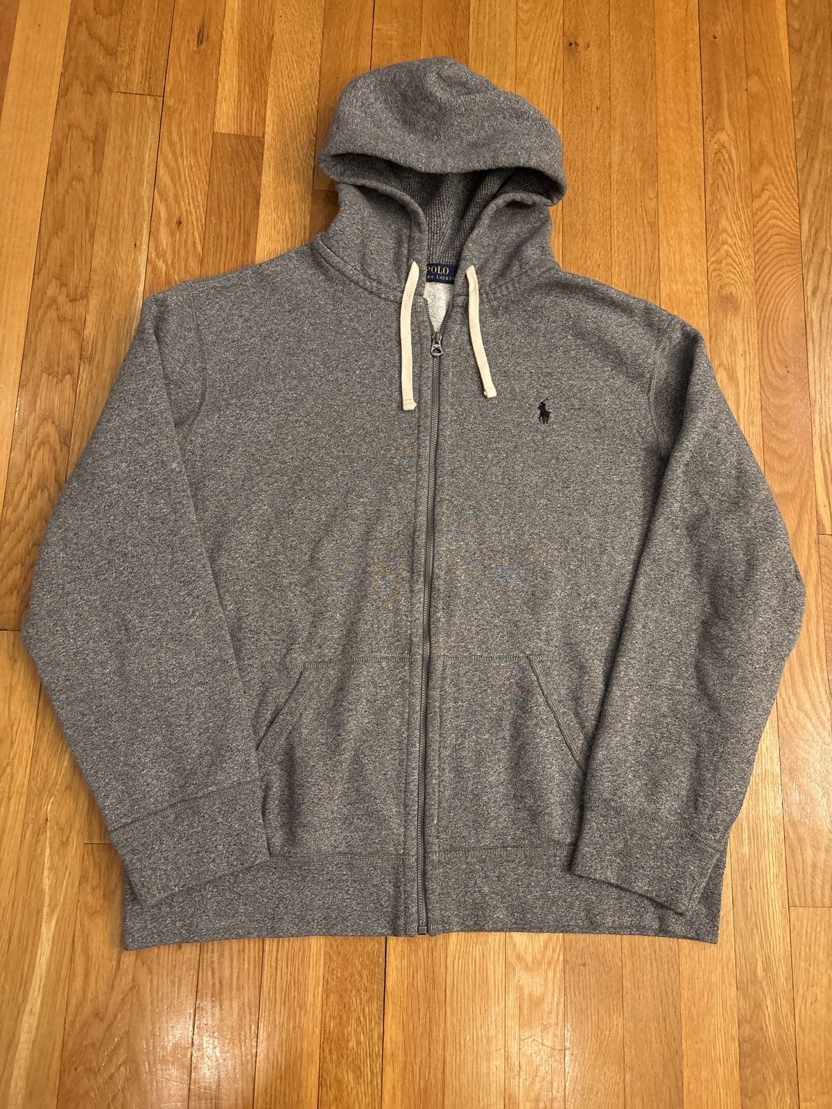 Polo Ralph Lauren Grey Polo Ralph Lauren Zip Up Hoodie Mens XL Size US L / EU 52-54 / 3 - 1 Thumbnail