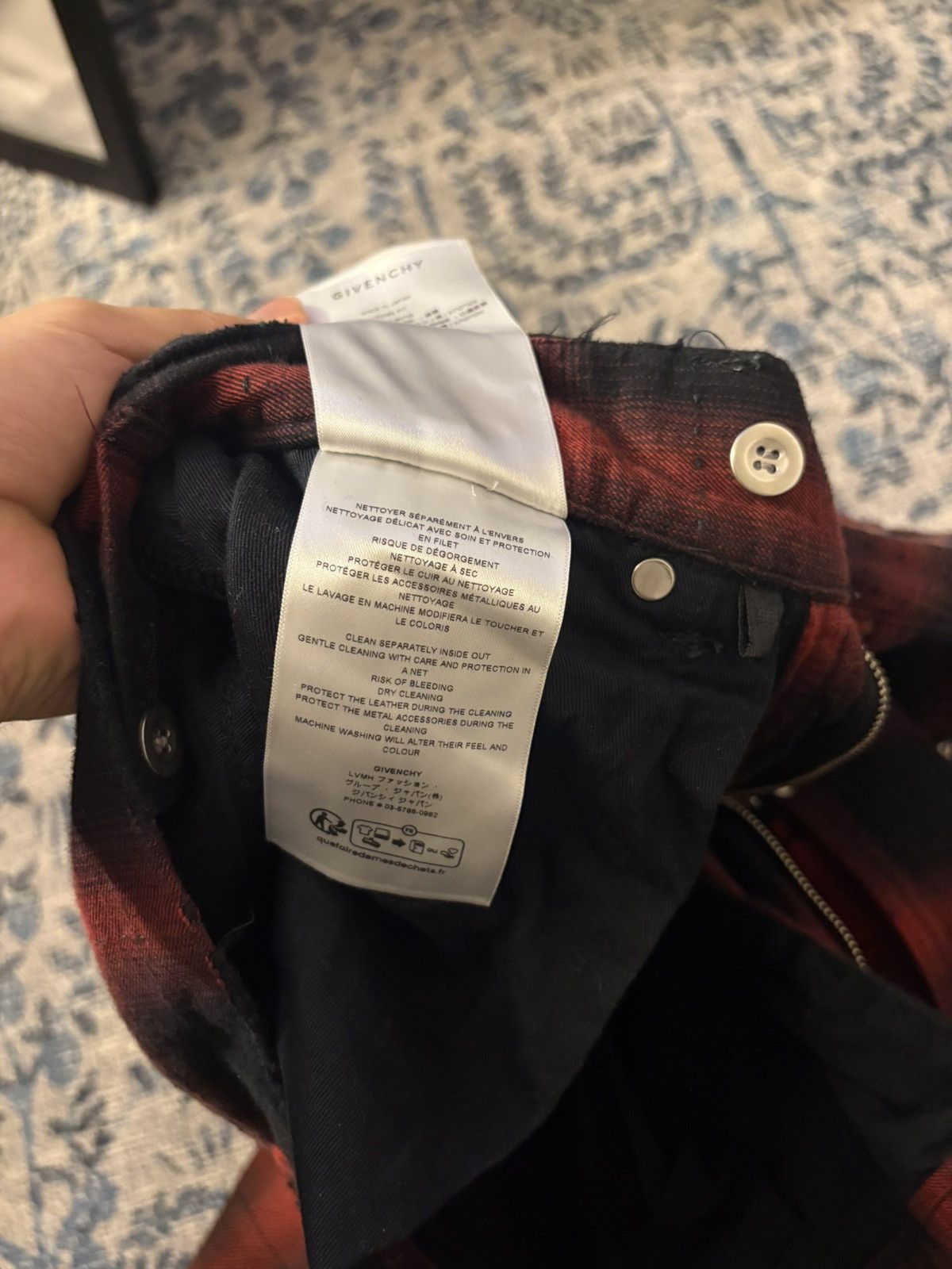 Givenchy Matthew Williams Givenchy Flannel Boro Pants Size US 30 / EU 46 - 6 Thumbnail