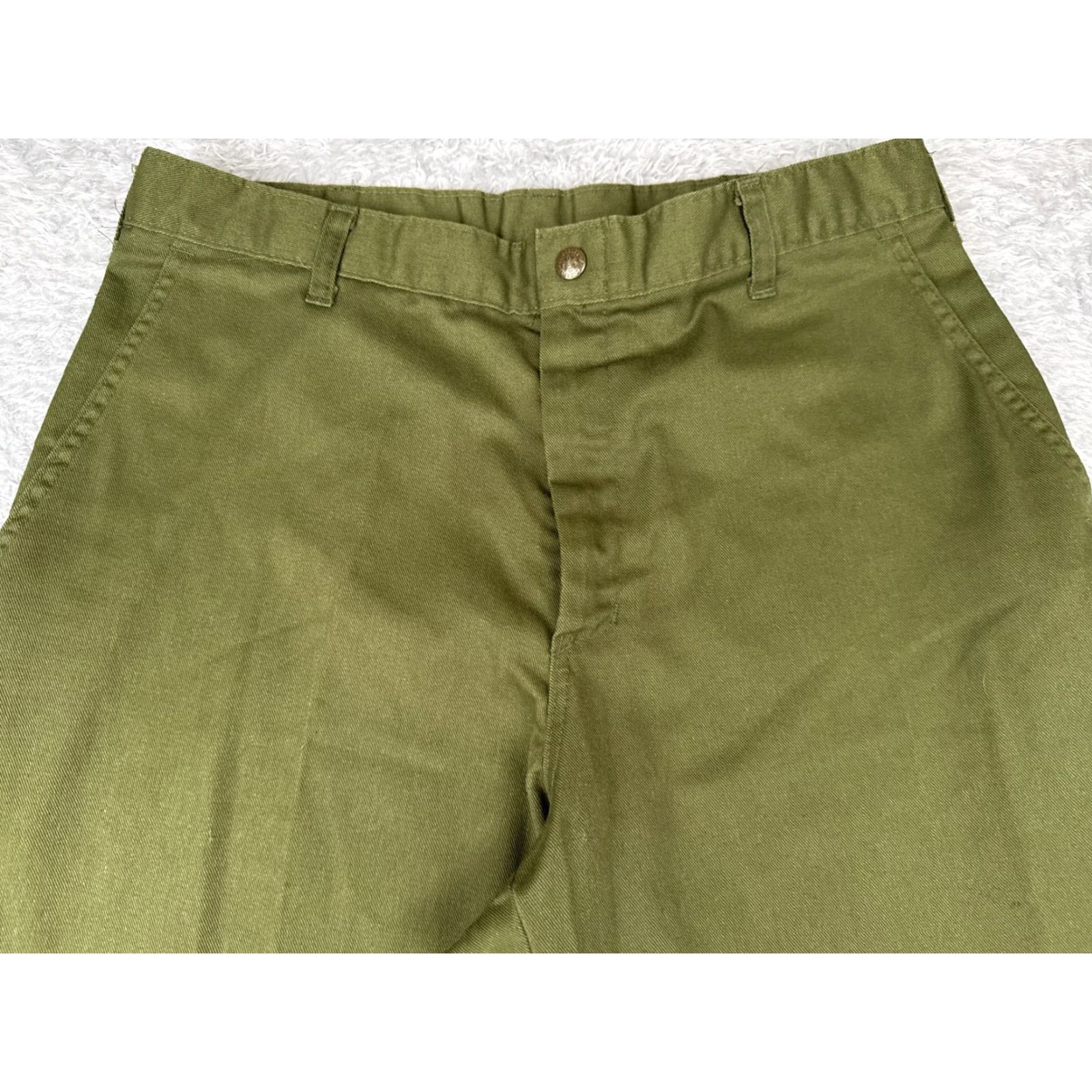 Vintage VINTAGE Boy Scouts Pants Men 34 Green Official Uniform Twill Cotton 34x29 READ Size US 34 / EU 50 - 4 Thumbnail