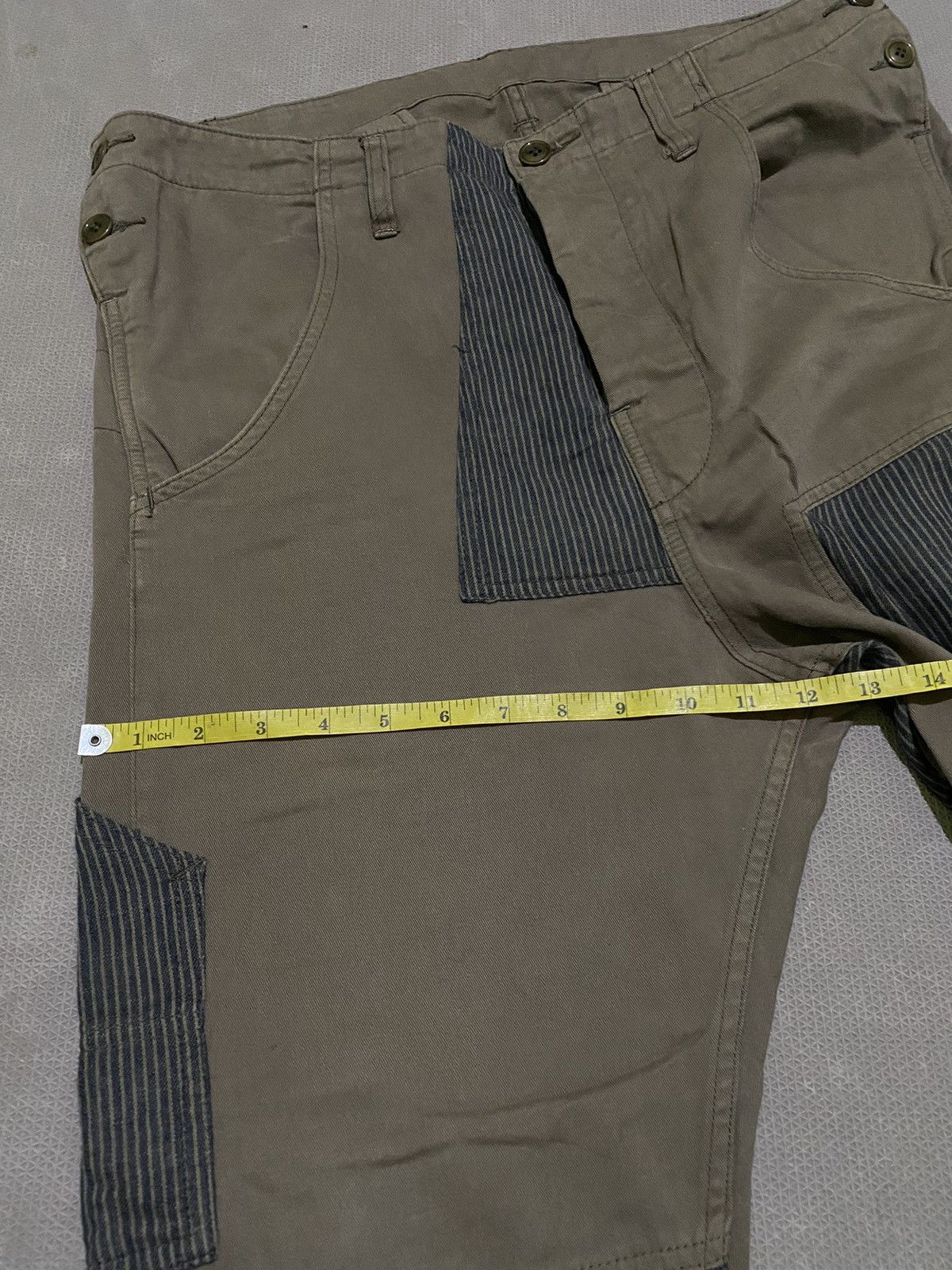 CABANE de ZUCCa × Issey Miyake × Japanese Brand Cabane de Zucca issey miyake Patchwork Pants Size US 34 / EU 50 - 13 Thumbnail