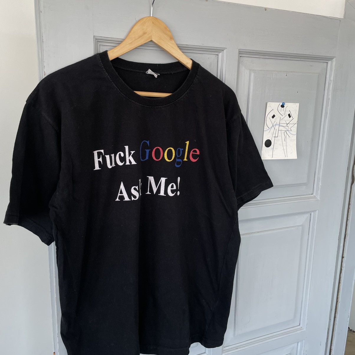 Vintage Vintage” F”ck Google Ask Me” distressed humor t shirt Size US L / EU 52-54 / 3 - 3 Thumbnail