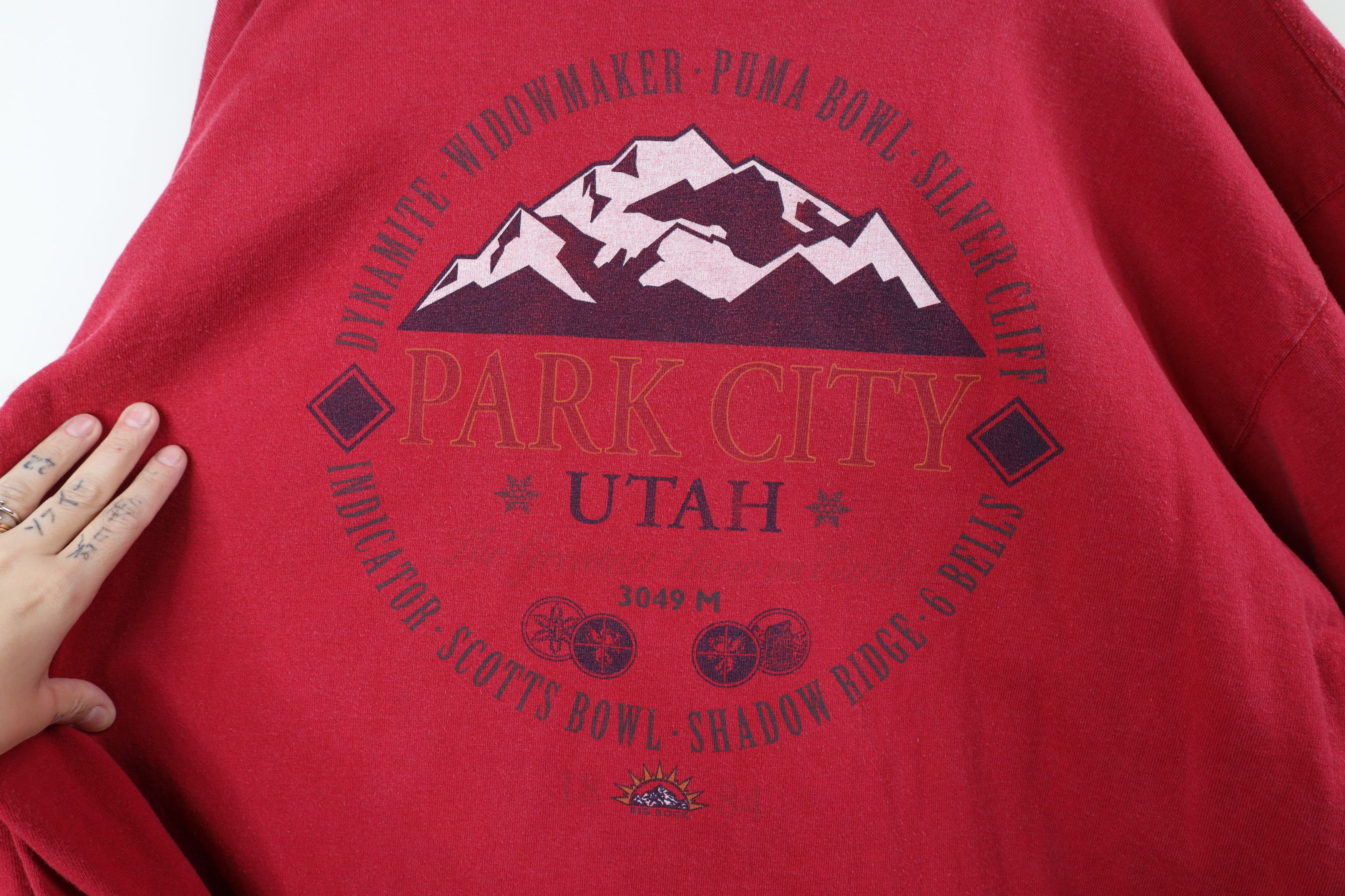 Vintage Vintage 90s Utah Jupiter Bowl Long Sleeve T-Shirt Red USA Size US XL / EU 56 / 4 - 10 Thumbnail