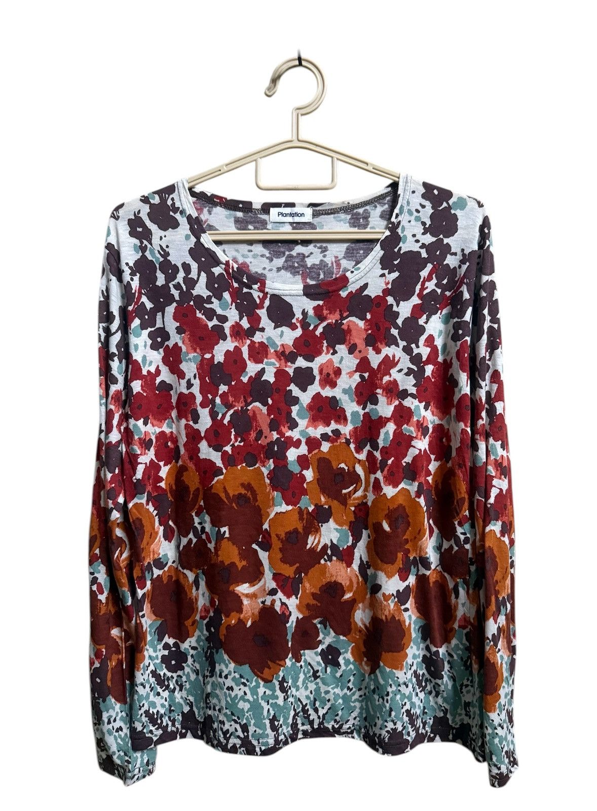 Issey Miyake Plantation Floral-printed Long-sleeve Blouse Size M / US 6-8 / IT 42-44 - 1 Thumbnail