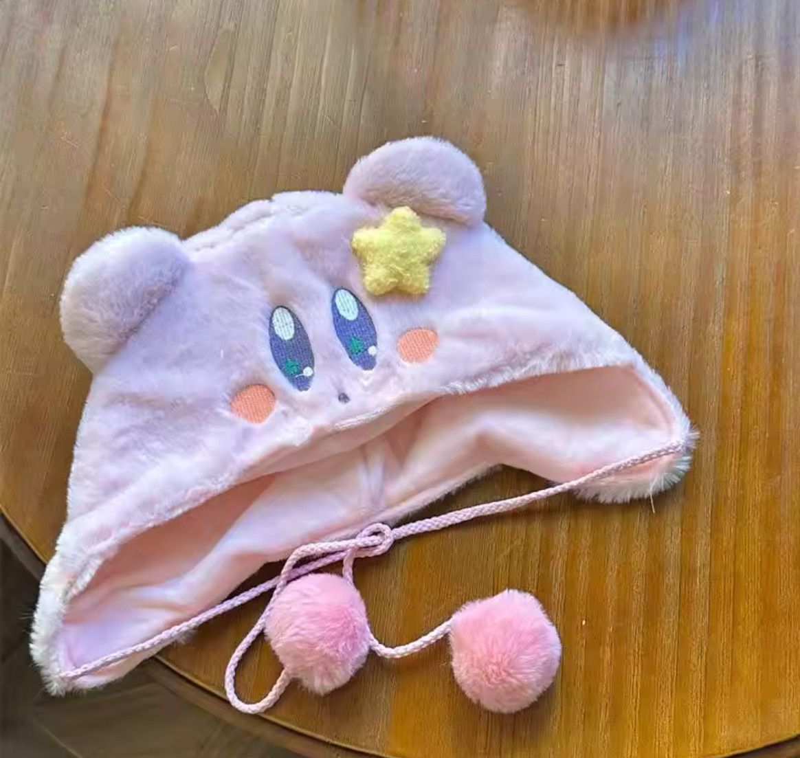 Japanese Brand Vintage Anime Pink Kirby Autumn Winter Warm Beanie Hat Size ONE SIZE - 3 Thumbnail
