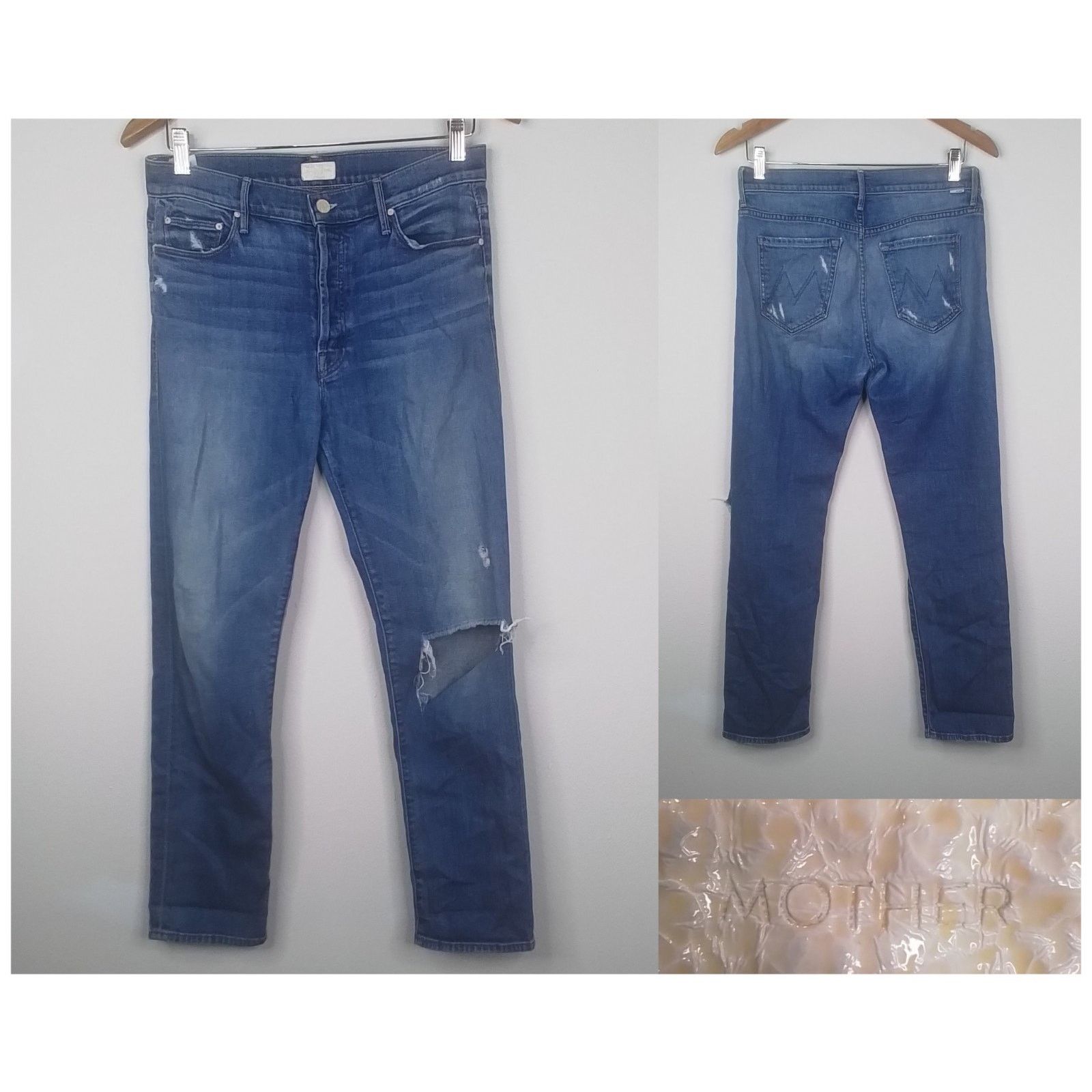 MOTHER Mother Denim Jeans Women's 26 The Vagabond Distressed Size 26" / US 2 / IT 38 - 1 Thumbnail