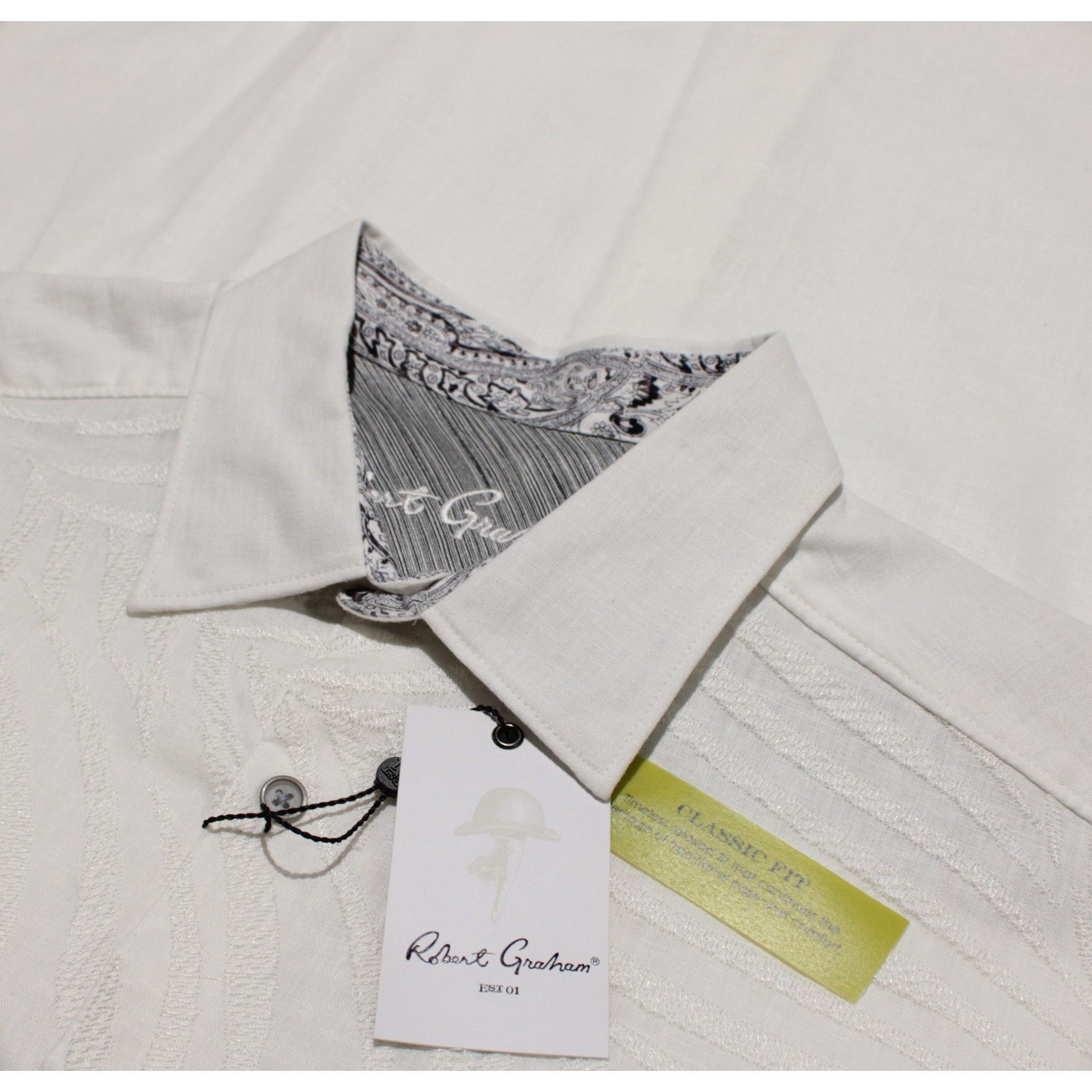Robert Graham Robert Graham New with tags Shirt Size M US In White Size US M / EU 48-50 / 2 - 1 Thumbnail