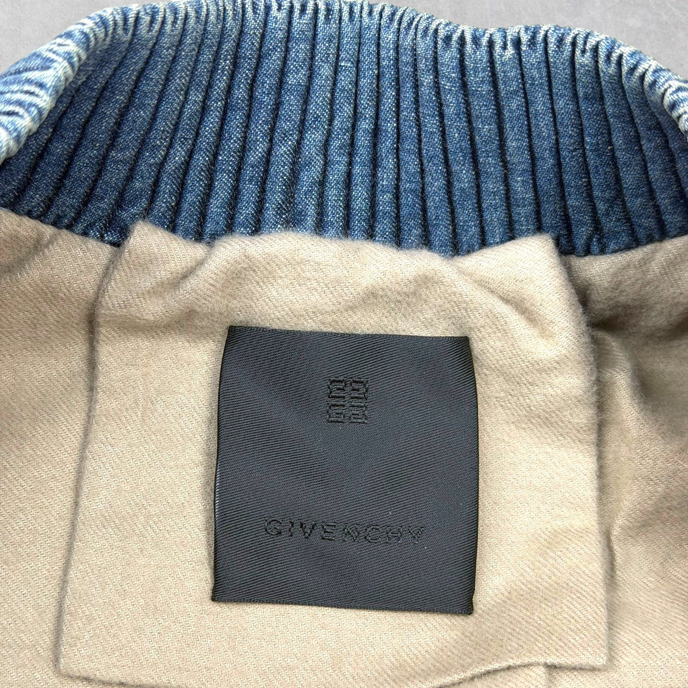 Givenchy Givenchy Logo Denim Bomber Jacket L Size US L / EU 52-54 / 3 - 5 Thumbnail