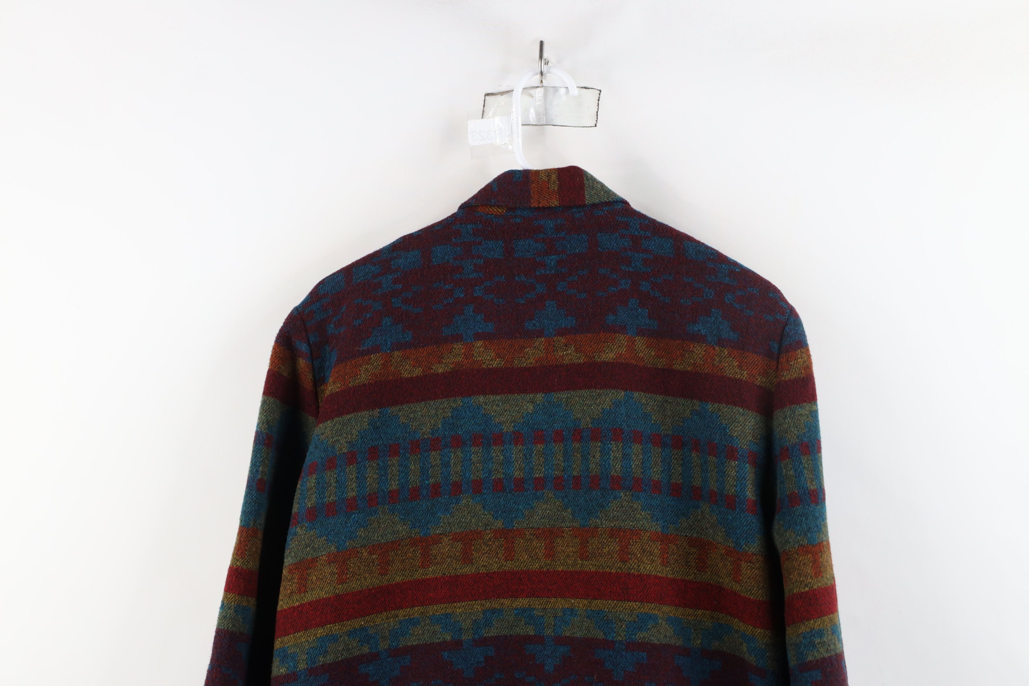 Vintage Vintage 90s Streetwear Southwestern Wool Blend Blazer Jacket Size M / US 6-8 / IT 42-44 - 10 Thumbnail