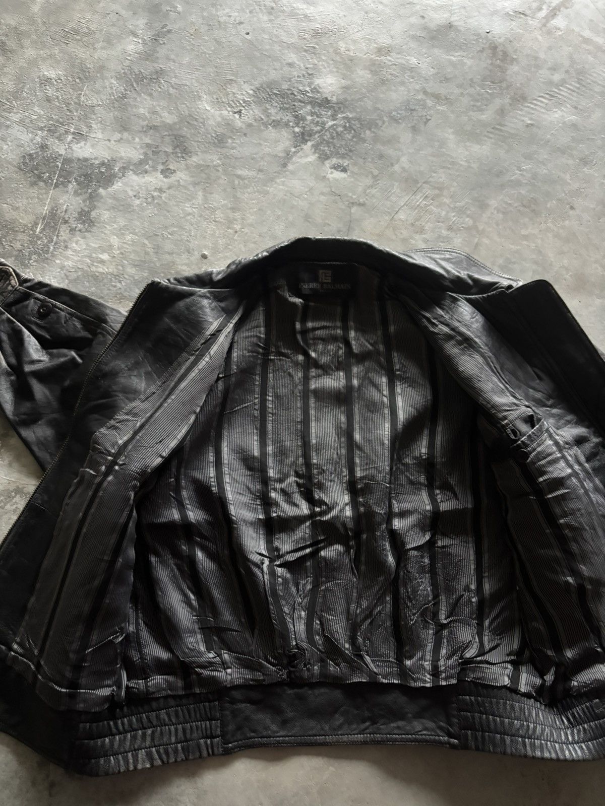 Pierre Balmain PIERRE BALMAIN PARIS LEATHER JACKET BIKER PILOT VINTAGE Size US L / EU 52-54 / 3 - 5 Thumbnail