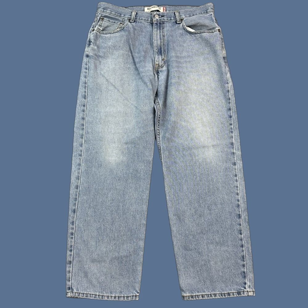 Levi's VINTAGE Levi's 550 Jeans Mens 36x30 Medium Wash Relaxed Fit Grunge 90s Logo Skate Jeans Mens Size US 36 / EU 52 - 1 Thumbnail