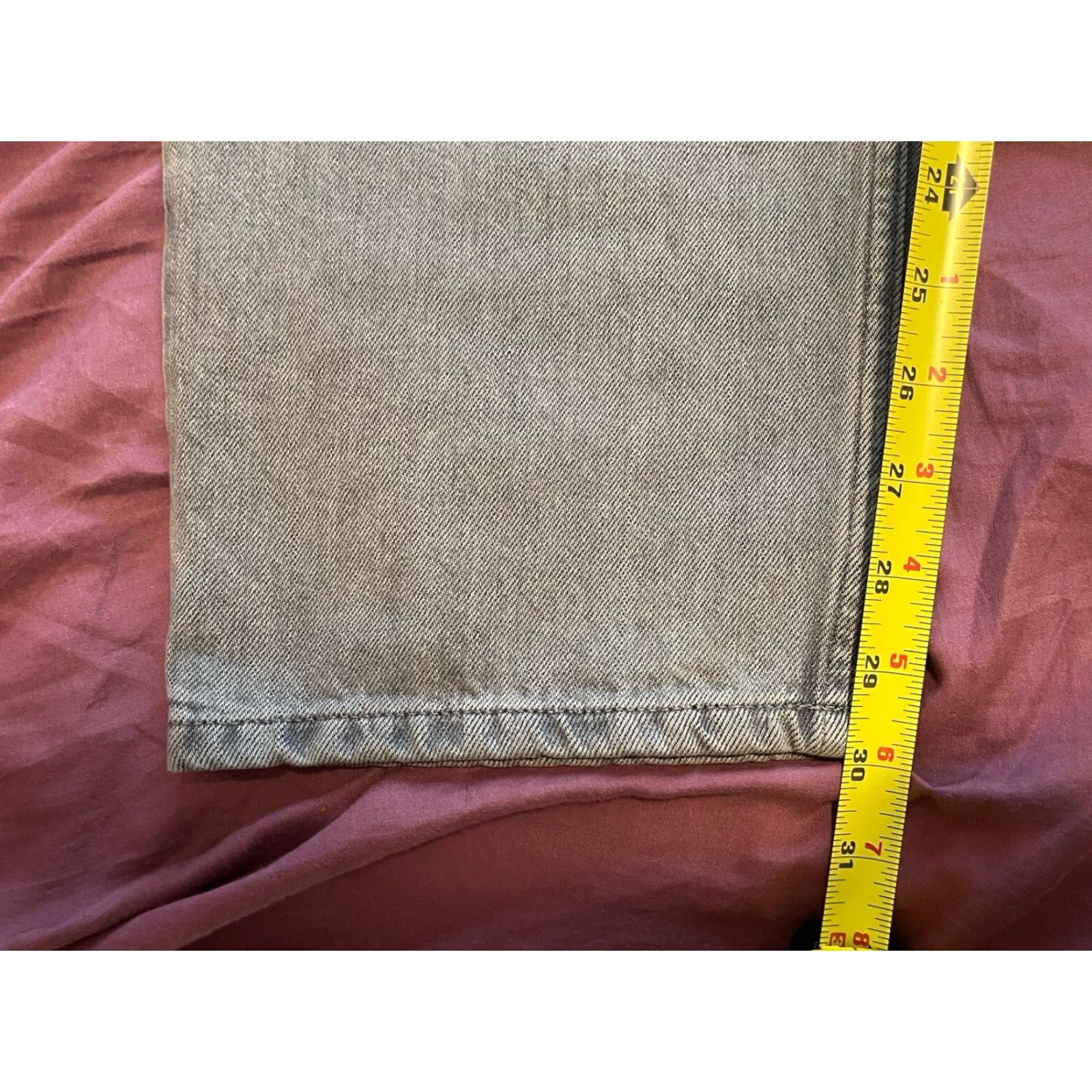 Everlane VINTAGE Everlane Relaxed Straight Jeans Woman Tall 33 Long Gray Jeans Straight 40 Waist 30 Inseam Size 24" / US 00 / IT 34 - 4 Thumbnail
