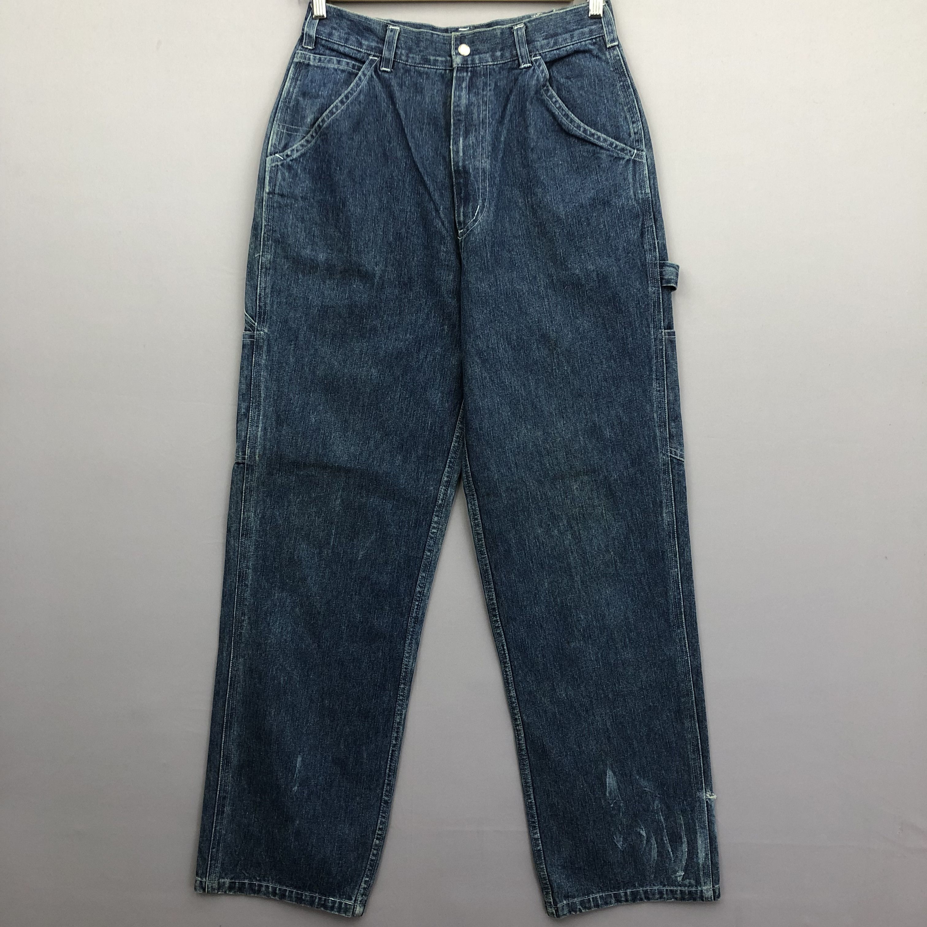 Vintage Seventh Club Baggy Carpenter Jeans Multipocket Denim