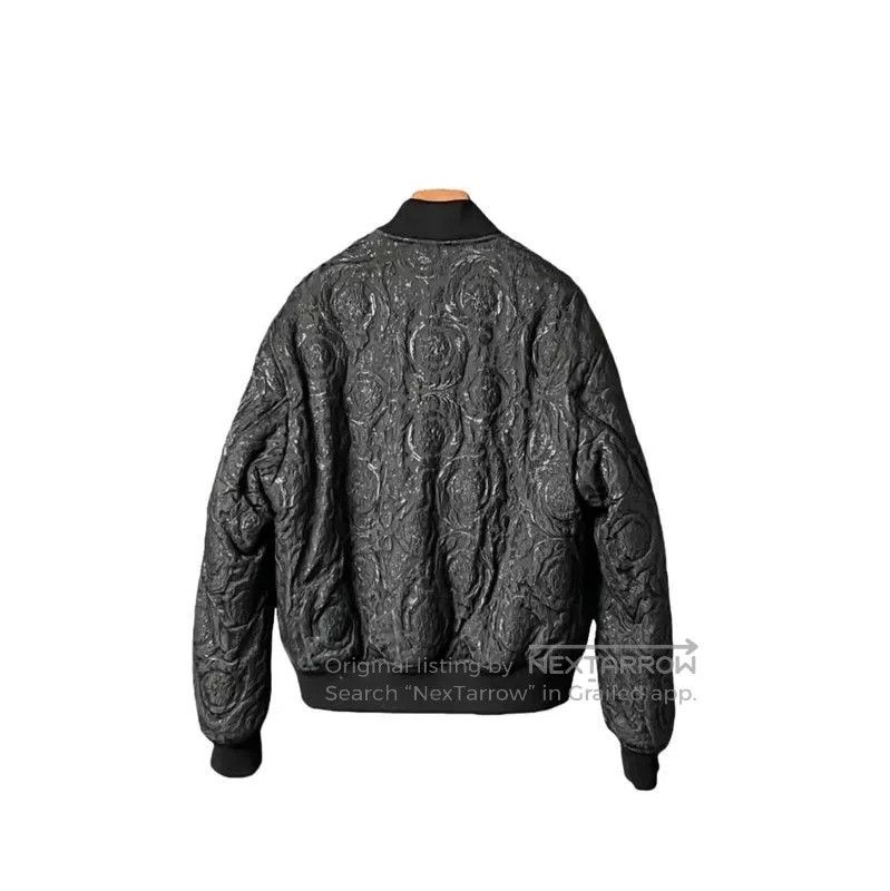 Versace Versace Embossed Black Long Sleeve Jacket . Size US M / EU 48-50 / 2 - 2 Thumbnail