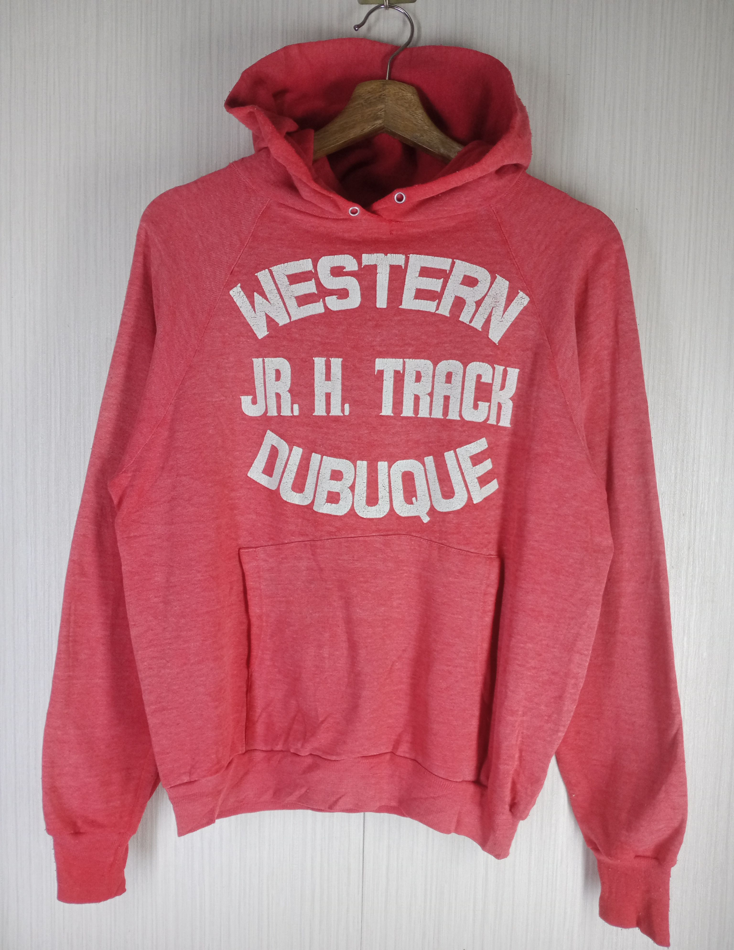 Other Rare Vintage 80s Western Jr. H. Track Dubuque Hoodie Size US M / EU 48-50 / 2 - 1 Thumbnail