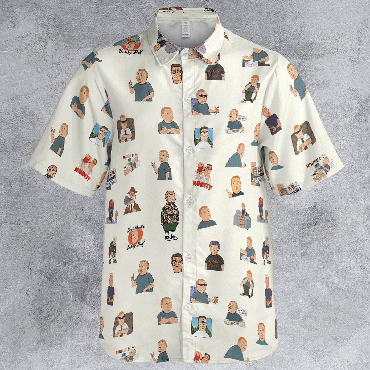 The Unbranded Brand Bobby Hill King Of The Hill Pattern Button Down Shirt Size US L / EU 52-54 / 3 - 2 Thumbnail