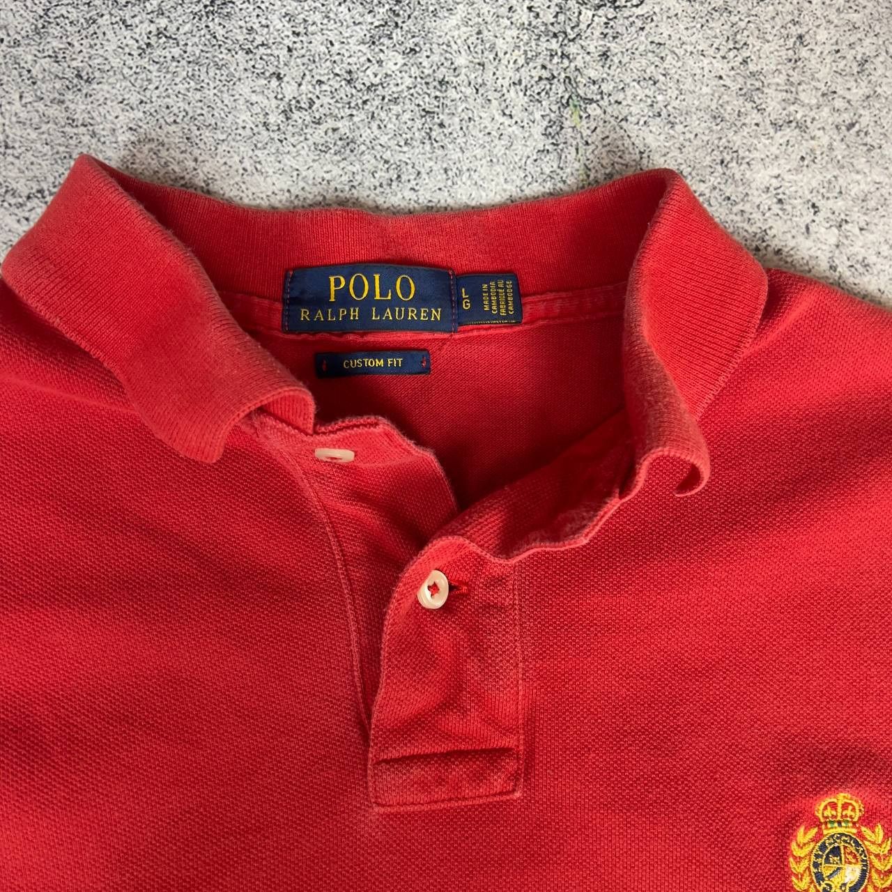 Polo Ralph Lauren Polo Ralph Lauren Polo Shirt Men's Size L Red Short Sleeve` Size US L / EU 52-54 / 3 - 6 Thumbnail