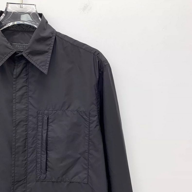 Prada Prada Size 38 Black pocket lapel long-sleeved jacket Size US S / EU 44-46 / 1 - 3 Thumbnail
