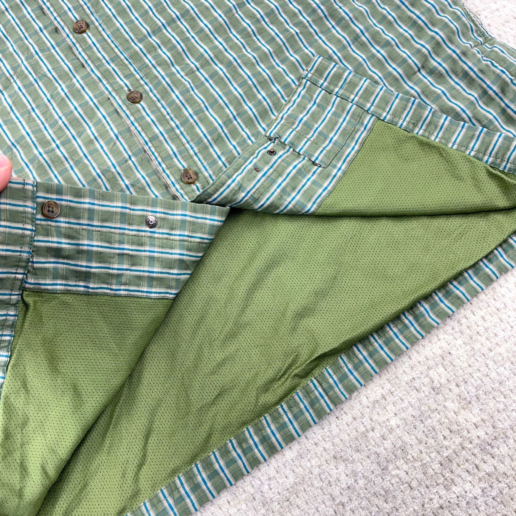 Vintage 5.11 Tactical Shirt Men L Green Plaid Button-Up Nylon Conceal Lined Size US L / EU 52-54 / 3 - 3 Thumbnail