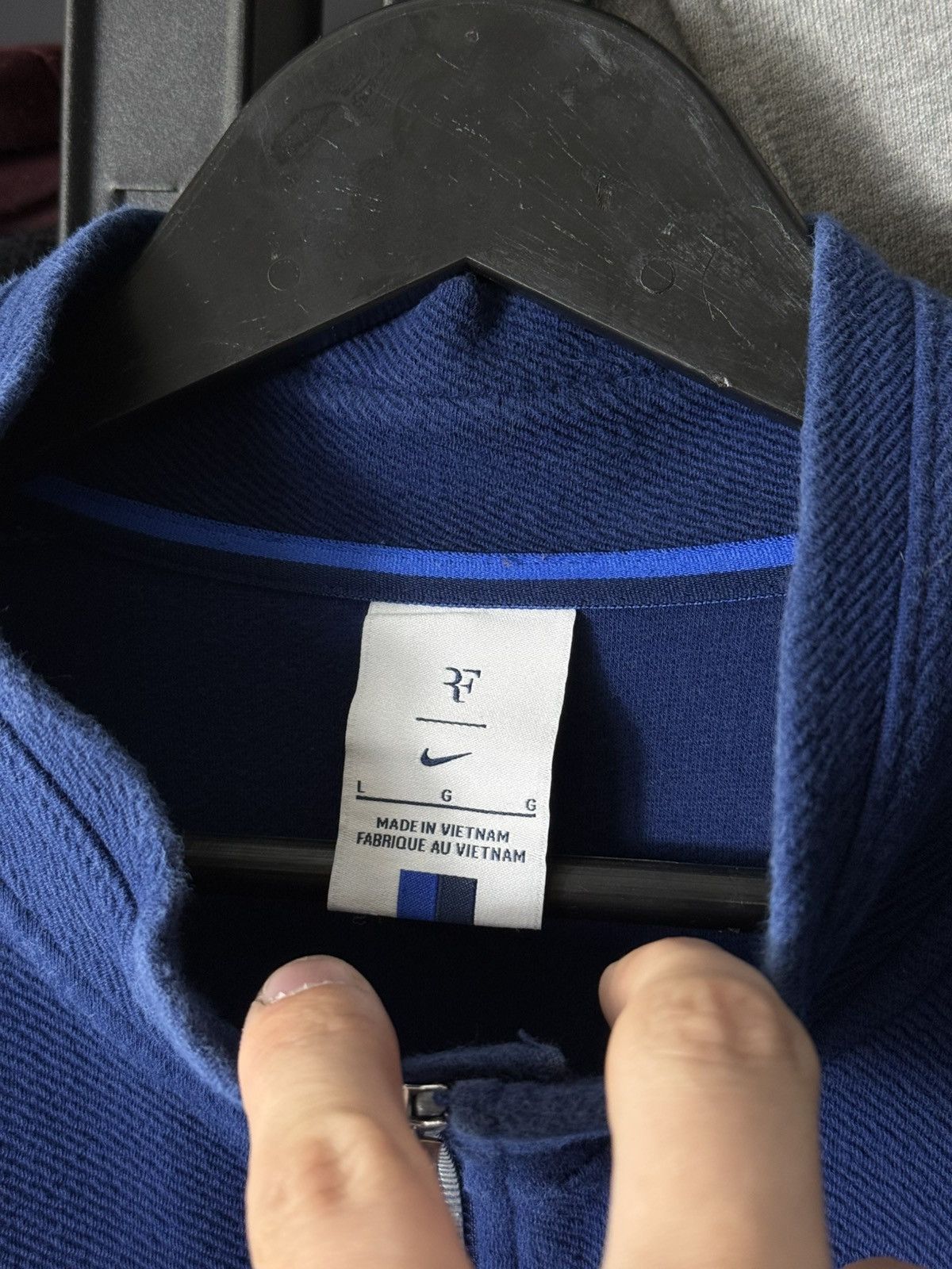 Nike Nike Roger Federer RF Tennis Track Jacket Full Zip Blue L Size US L / EU 52-54 / 3 - 10 Thumbnail