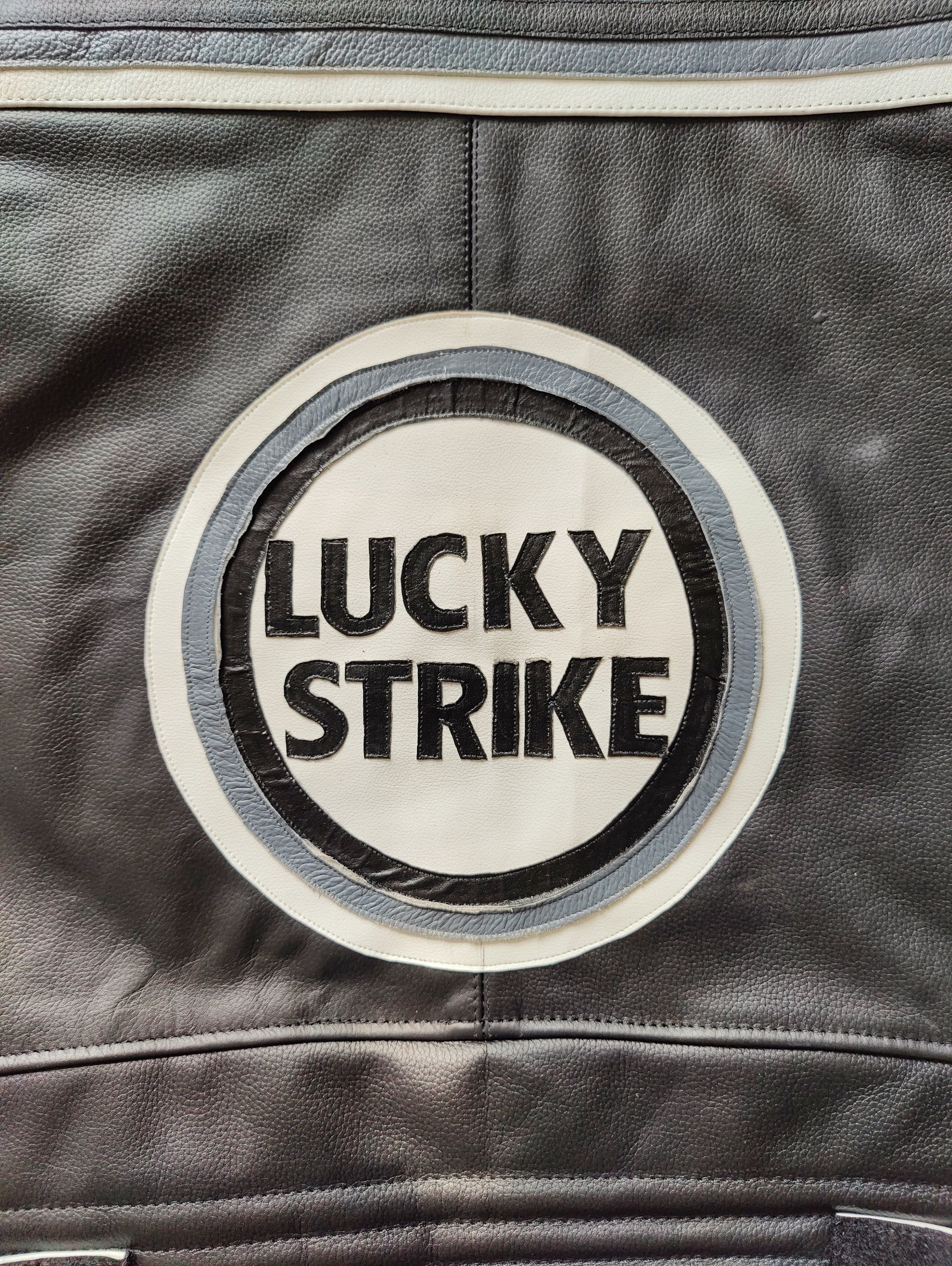 Vintage 🔥 LUCKY STRIKE 🔥 RARE VINTAGE 90s LEATHER JACKET OUTERWEAR Size US M / EU 48-50 / 2 - 9 Thumbnail