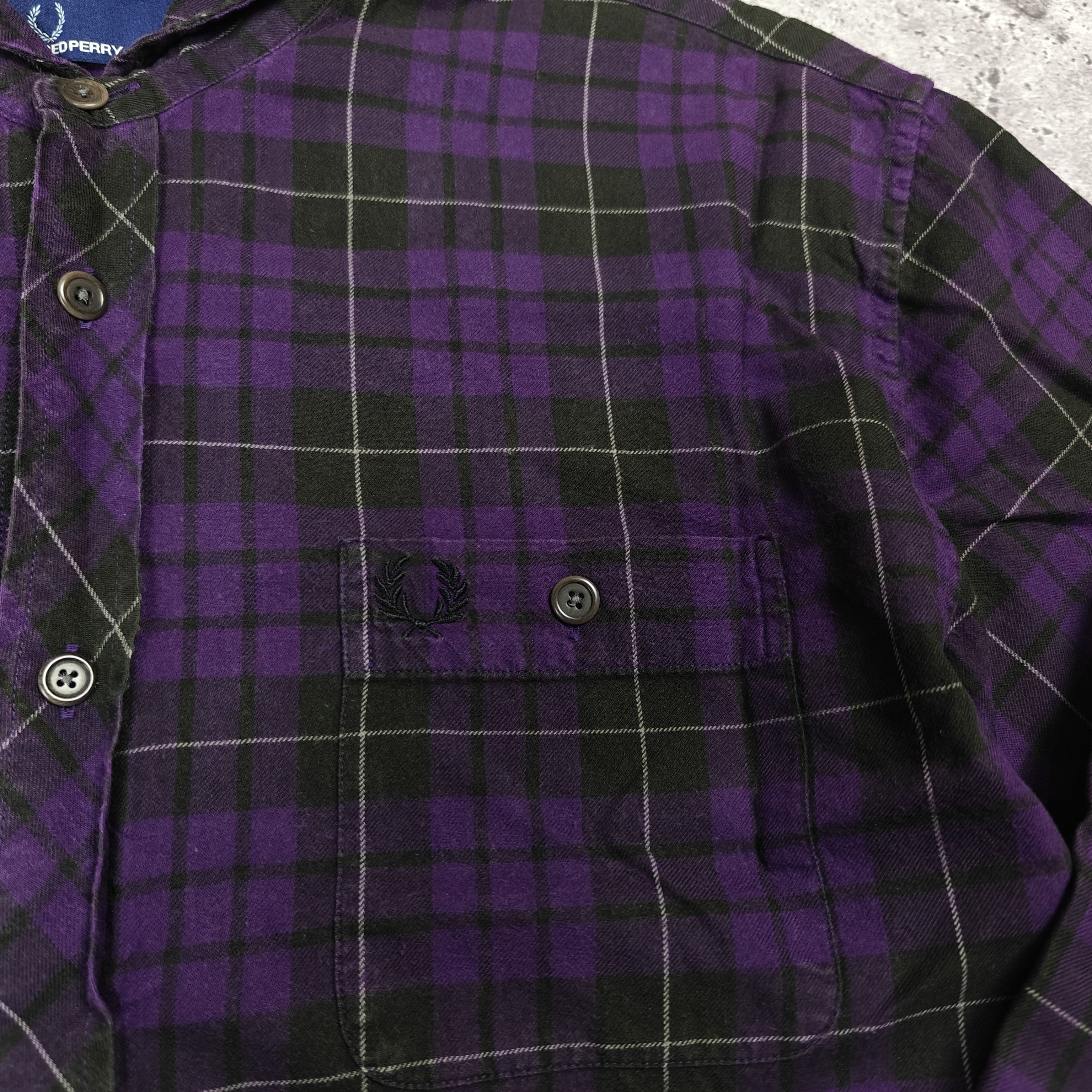 Fred Perry Fred Perry Shirt Cotton Check Purple size L Size US L / EU 52-54 / 3 - 4 Thumbnail