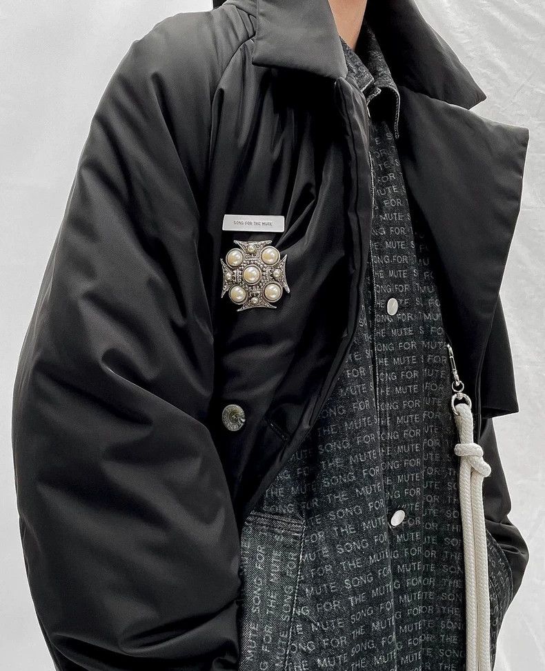 Song For The Mute Song For The Mute Black cotton coat Size L / US 10 / IT 46 - 8 Thumbnail